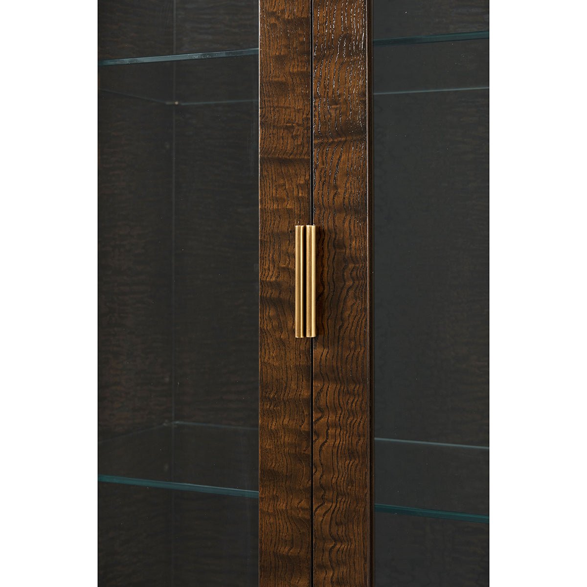 Burl Art Deco Curio Cabinet - English Georgian America