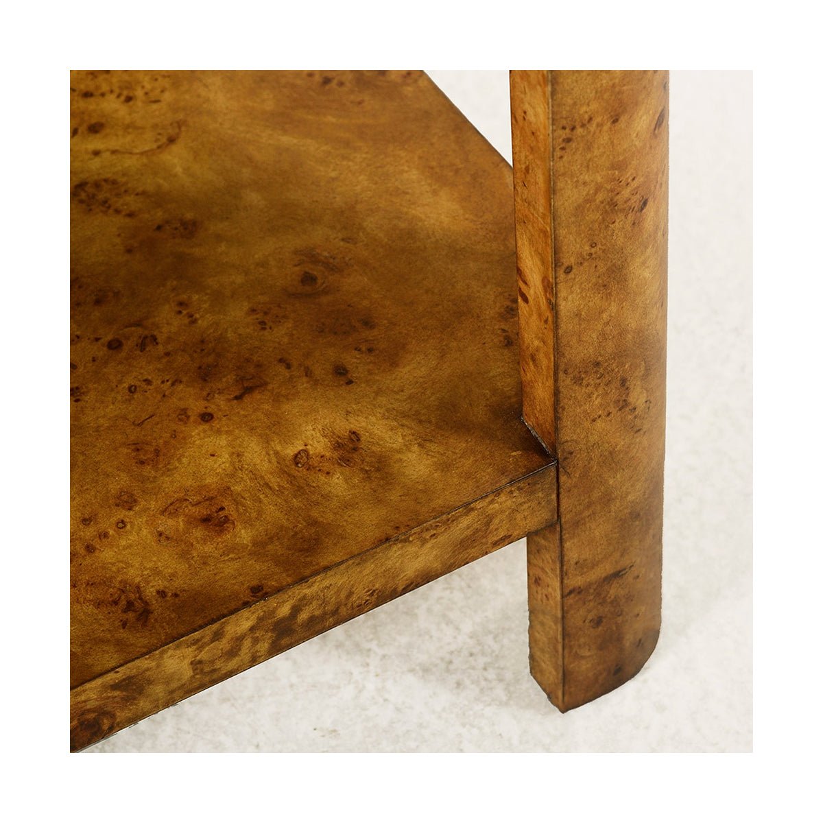 Burl Art Deco Side Table - English Georgian America