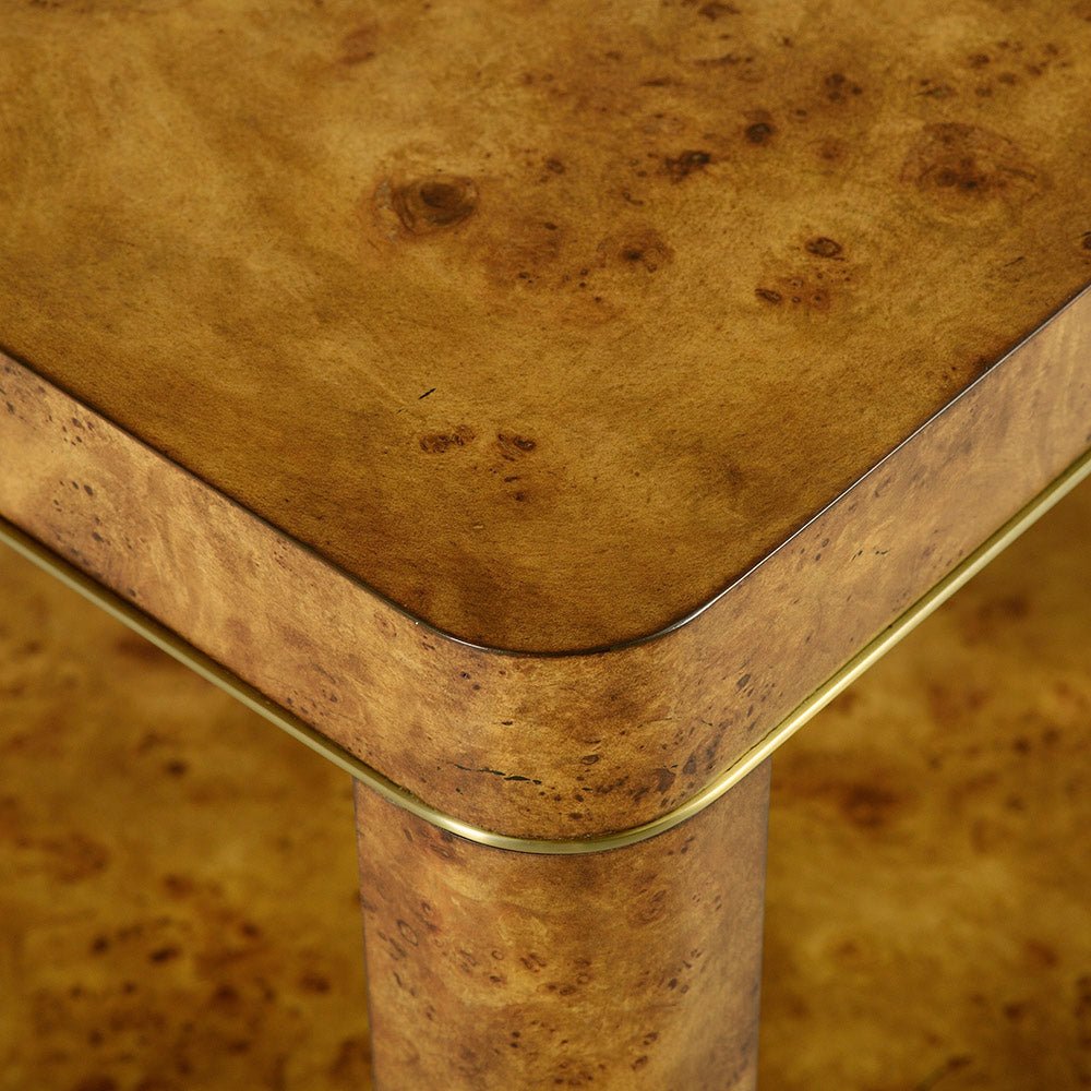Burl Art Deco Side Table - English Georgian America