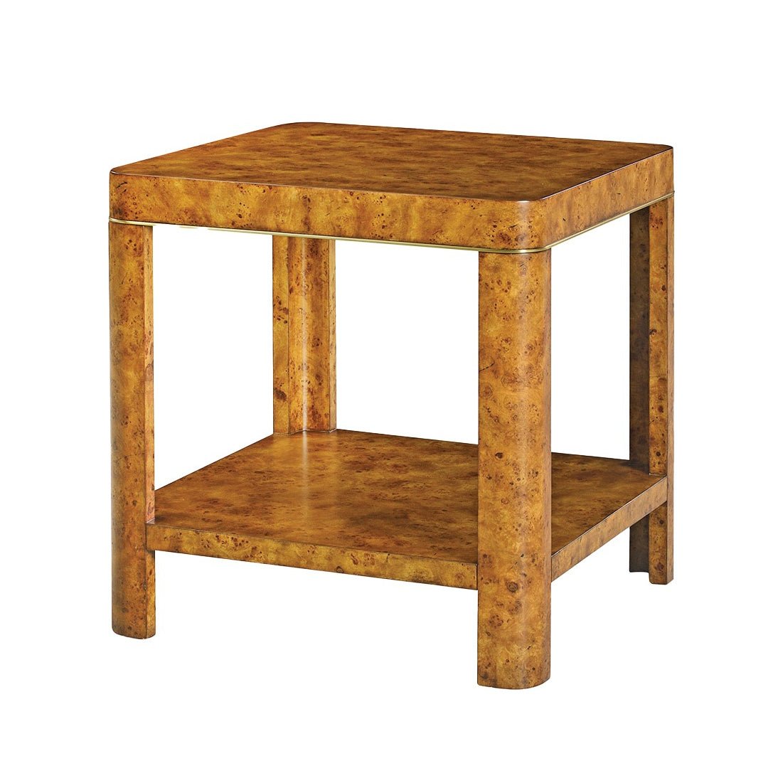 Burl Art Deco Side Table - English Georgian America