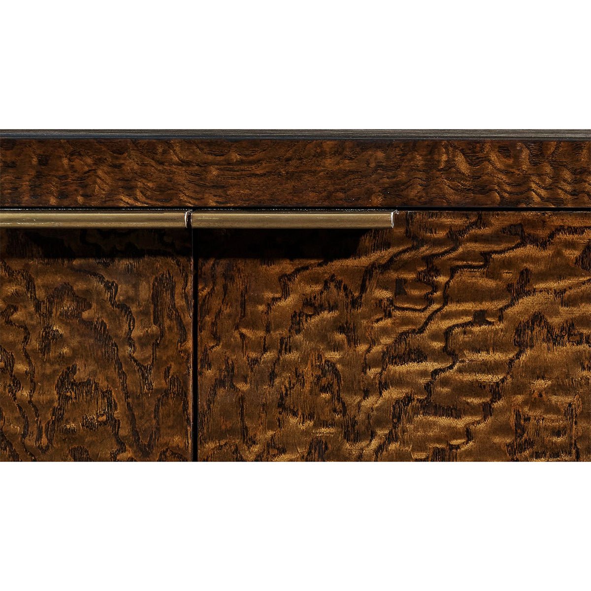 Burl Wood Art Deco Bookcase - English Georgian America