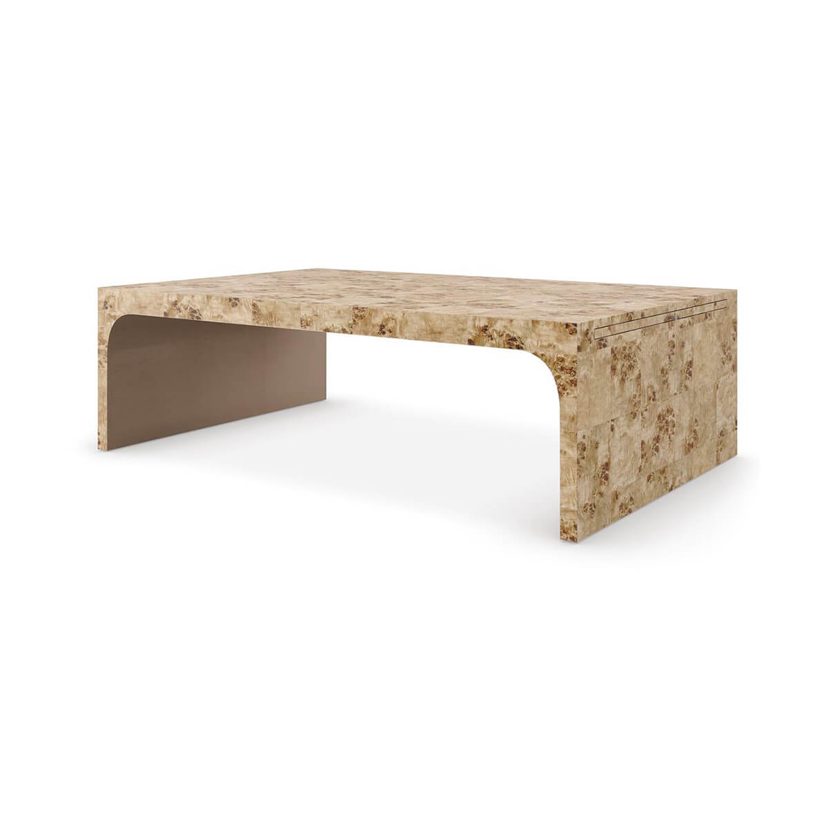 Burl Wood Coffee Table - English Georgian America