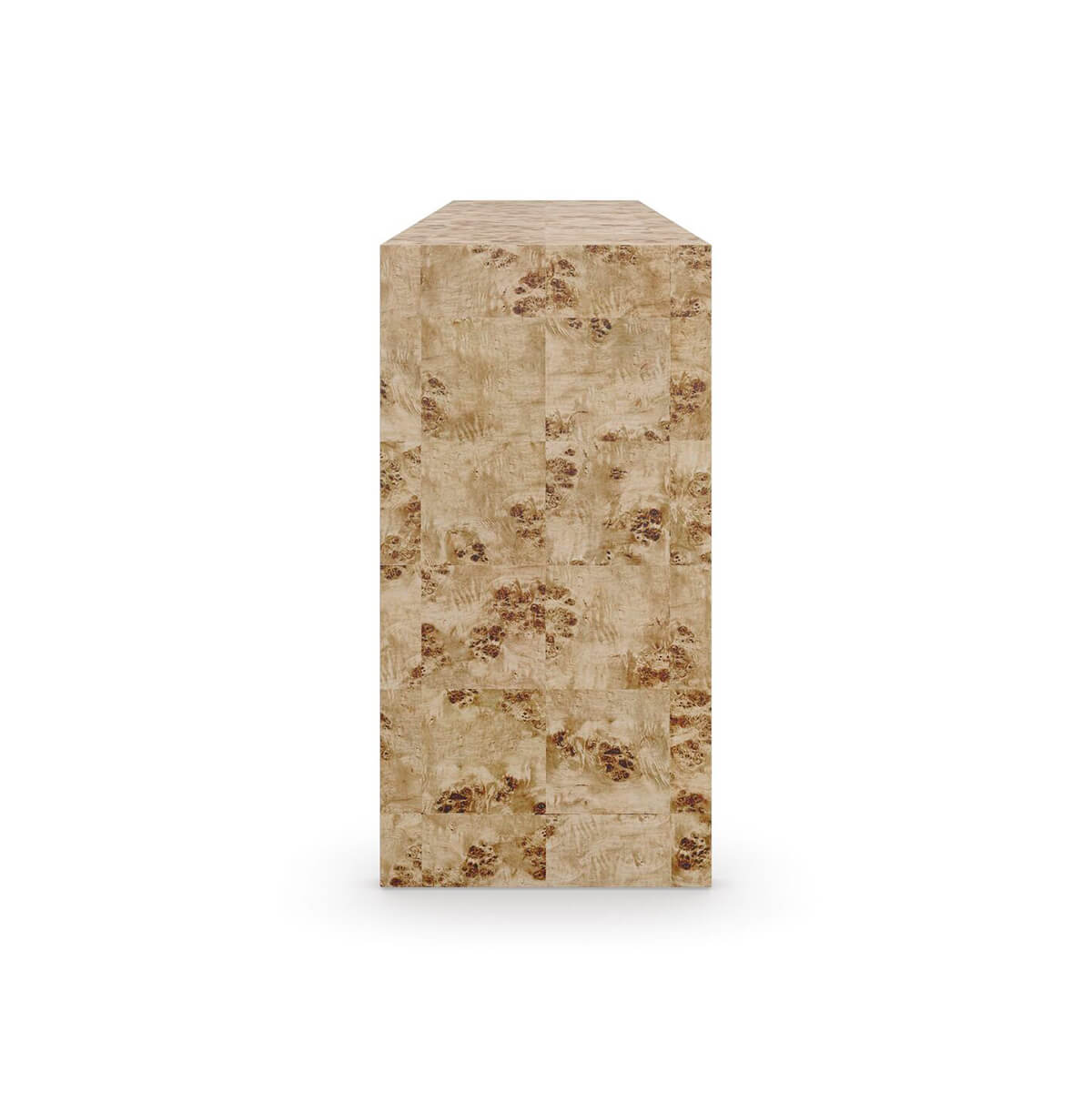 Burl Wood Console Table - English Georgian America