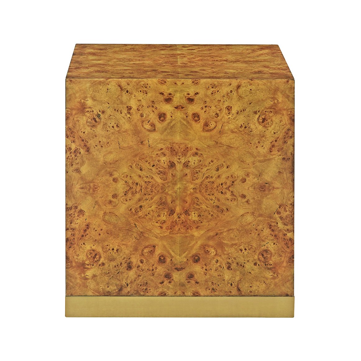 Burl Wood End Table - English Georgian America