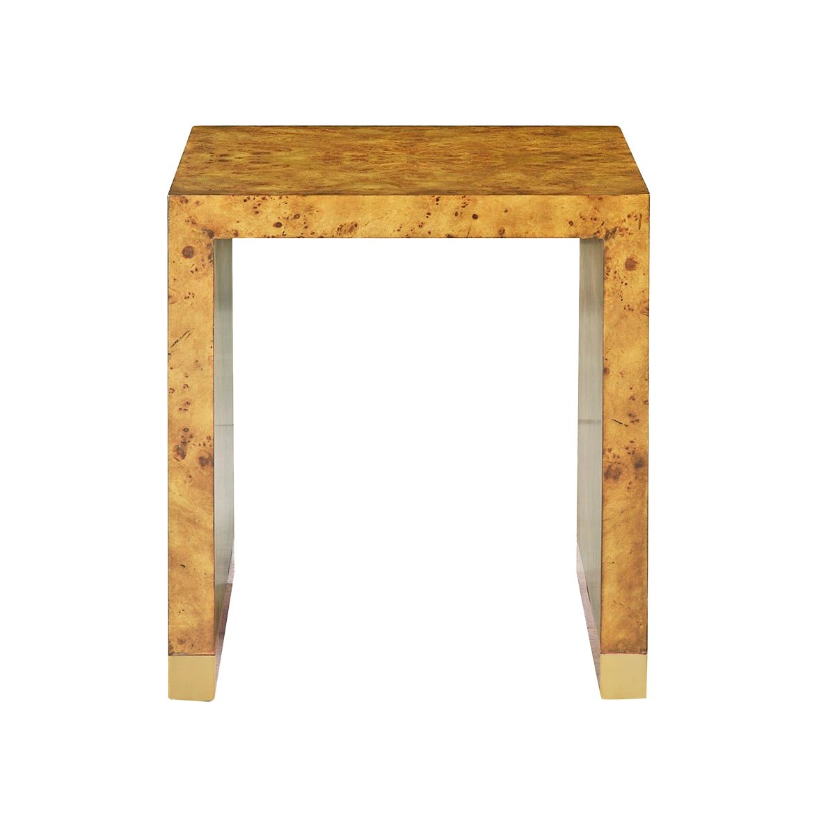 Burl Wood End Table - English Georgian America
