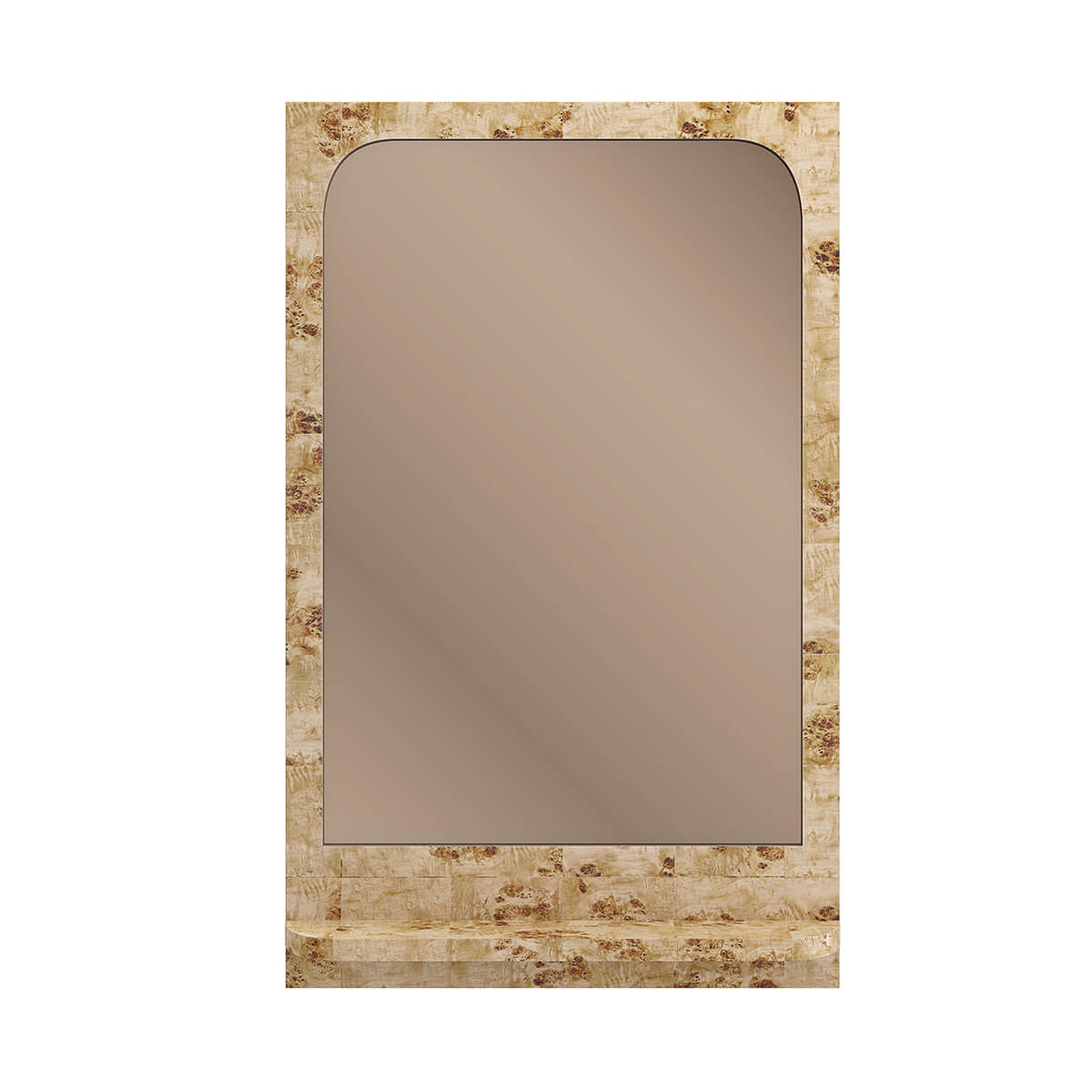 Burl Wood Mirror - English Georgian America
