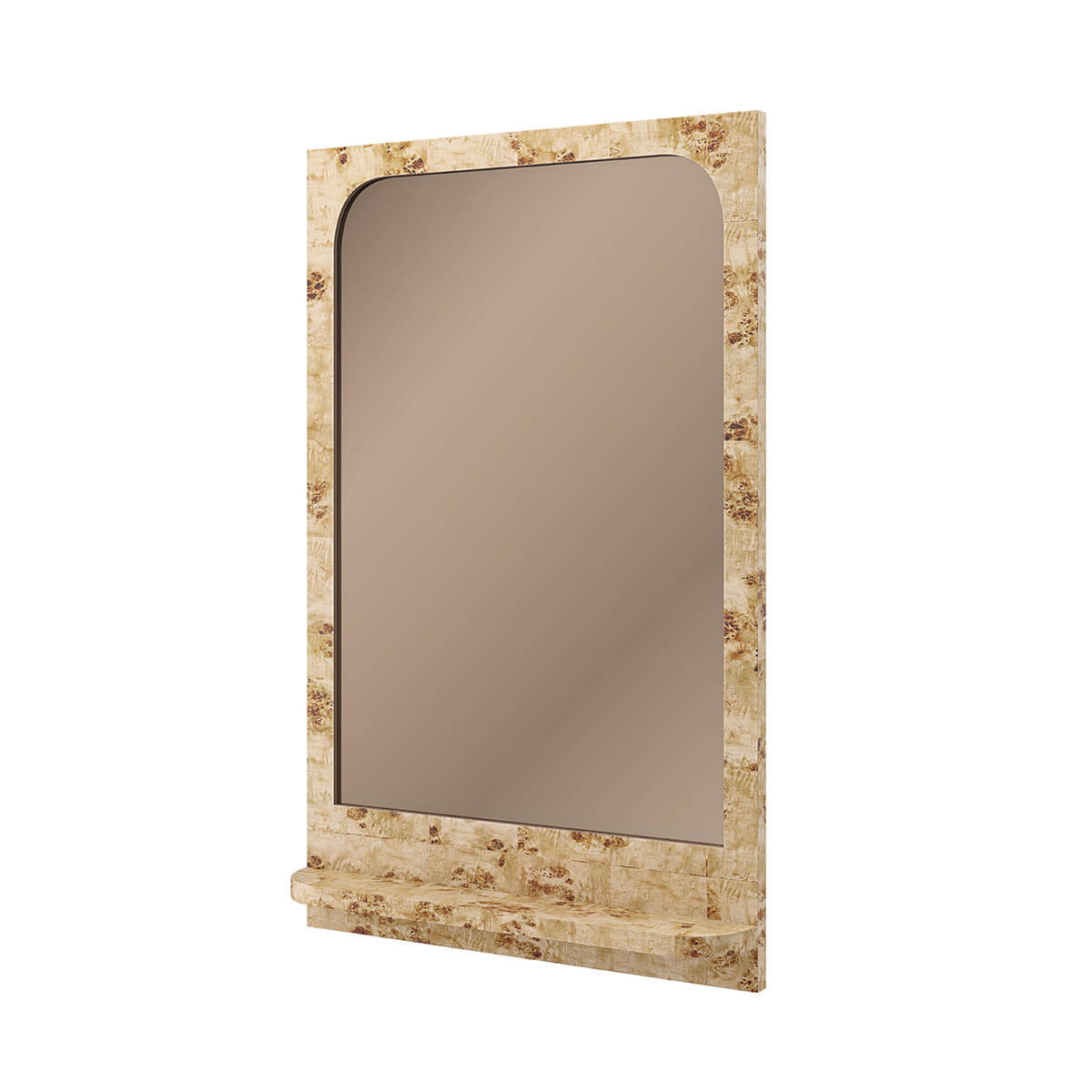 Burl Wood Mirror - English Georgian America