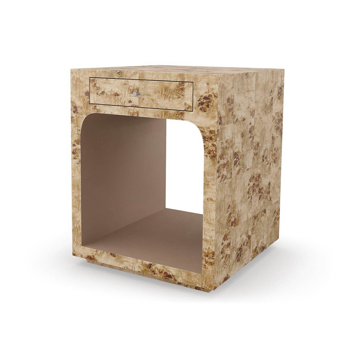 Burl Wood Side Table - English Georgian America