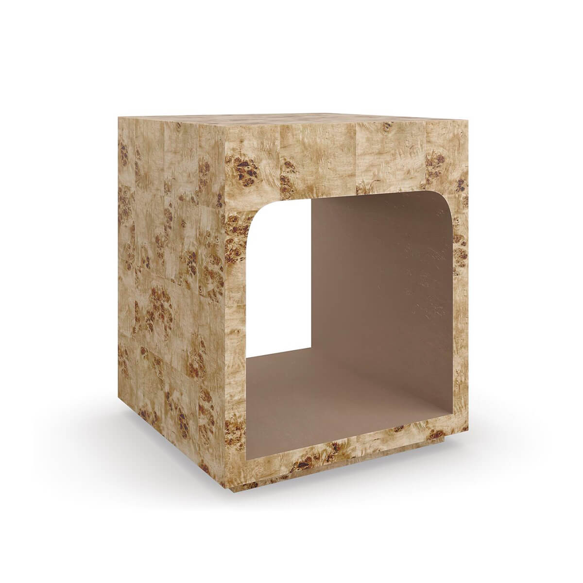 Burl Wood Side Table - English Georgian America