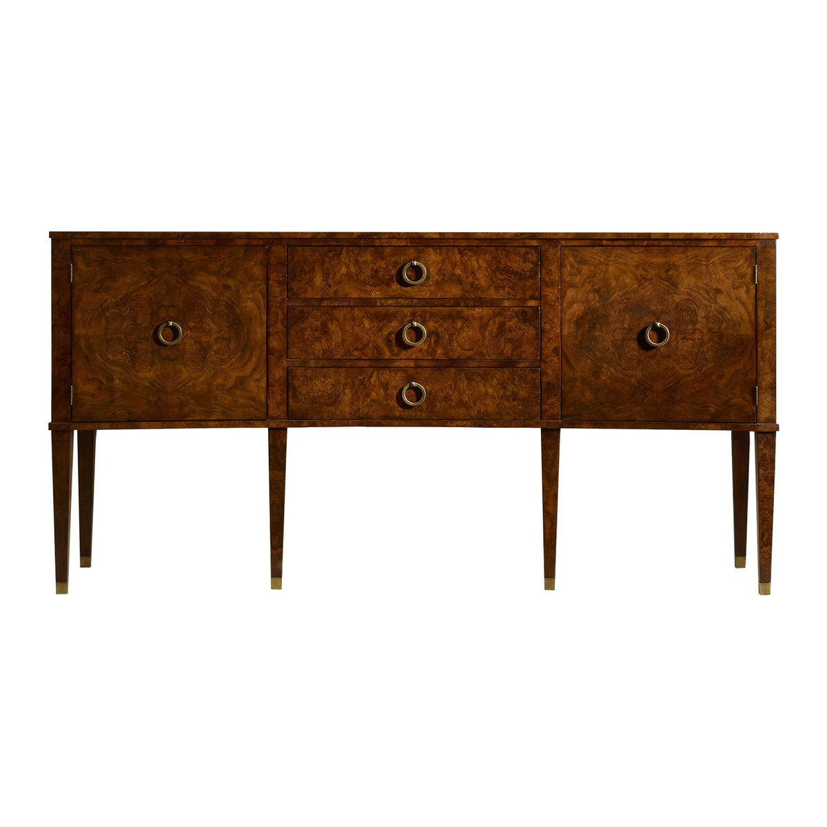 Burl Wood Sideboard - English Georgian America