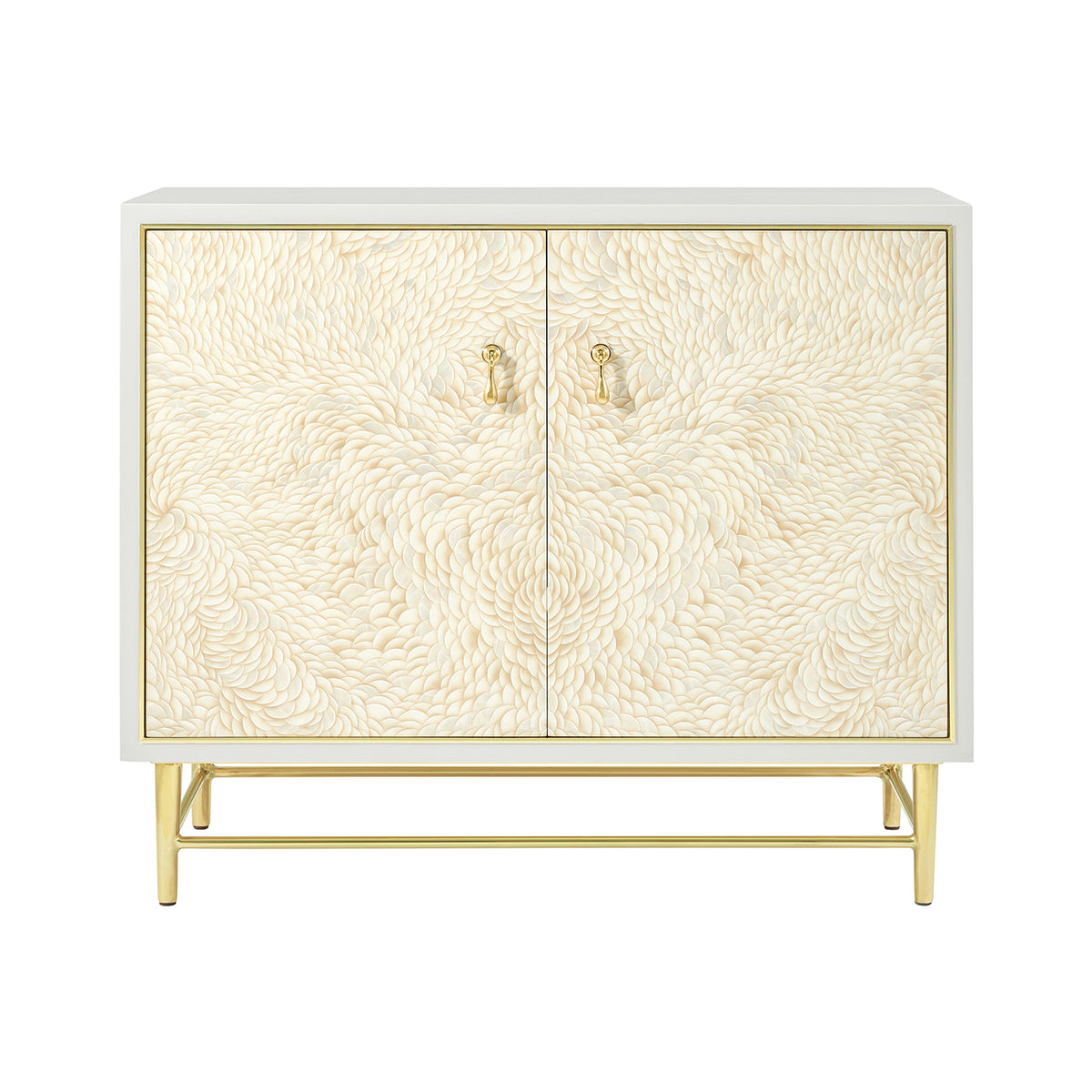 Hollywood Regency Two Door Cabinet