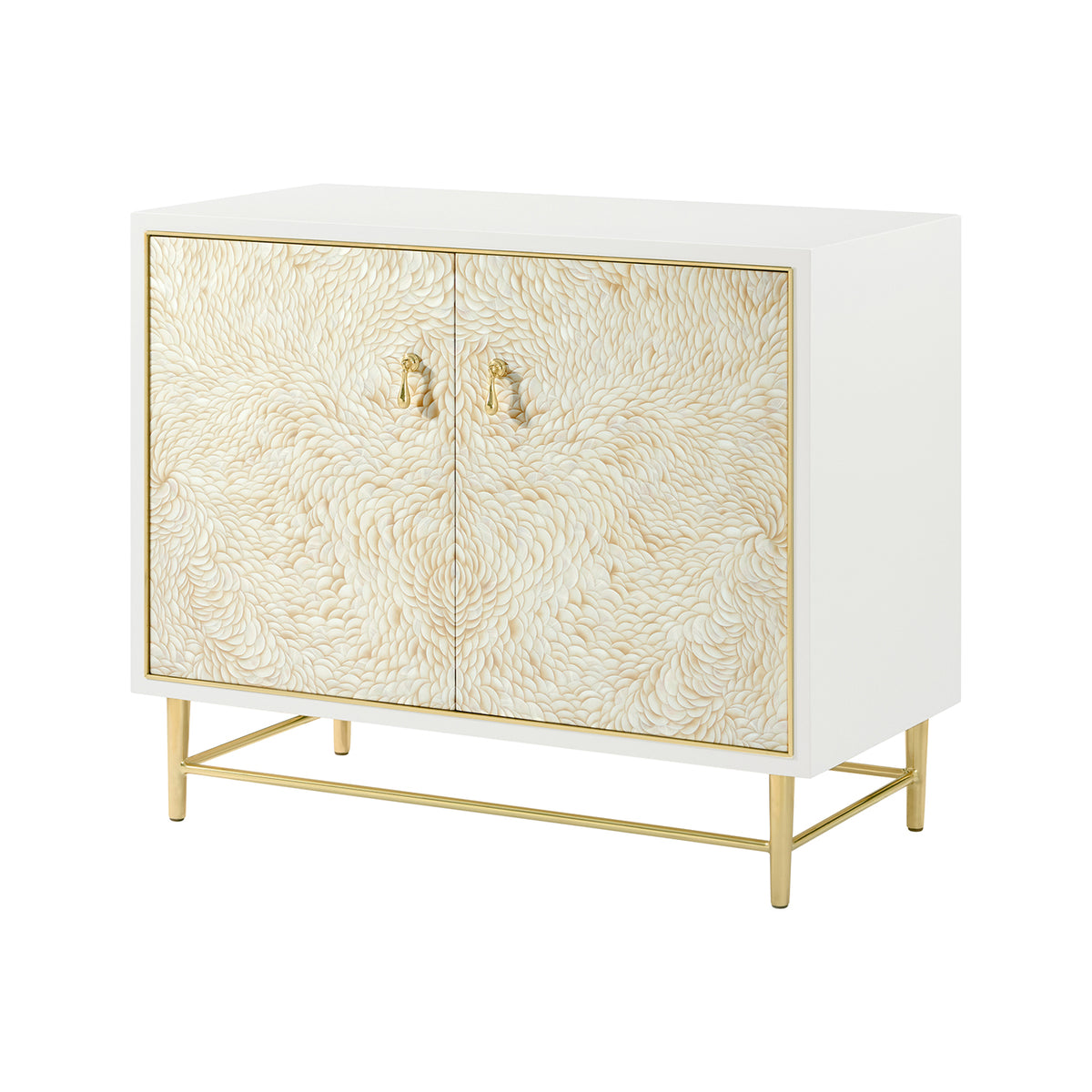 Hollywood Regency Two Door Cabinet