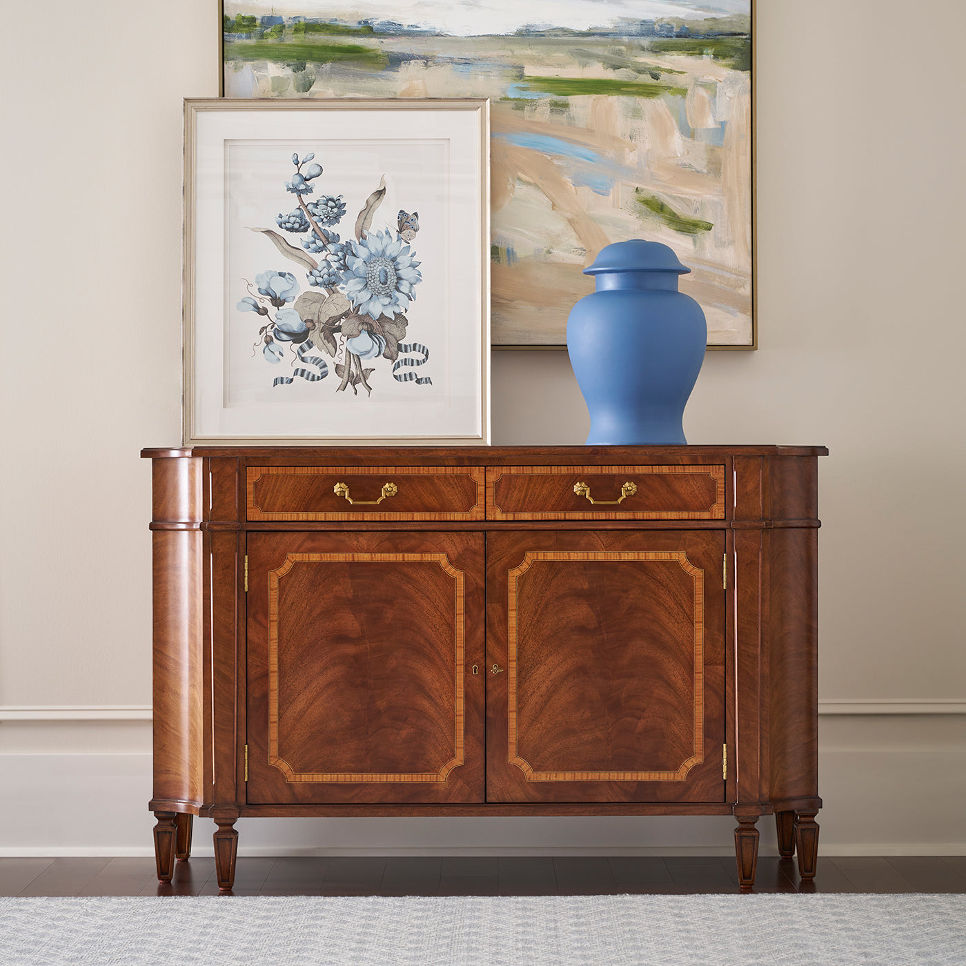 Traditional English Small Sideboard - English Georgian America