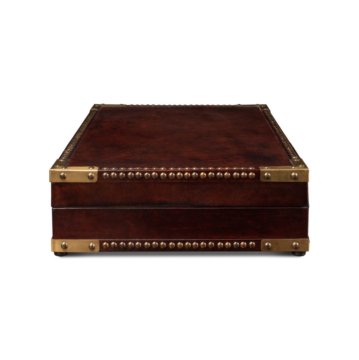 Campaign Style Leather Box - English Georgian America