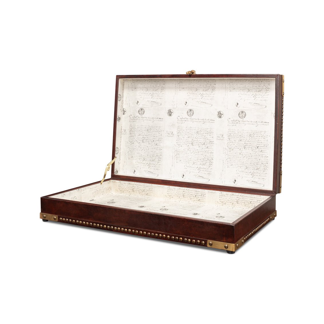 Campaign Style Leather Box - English Georgian America