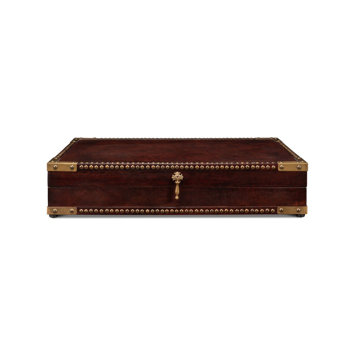 Campaign Style Leather Box - English Georgian America