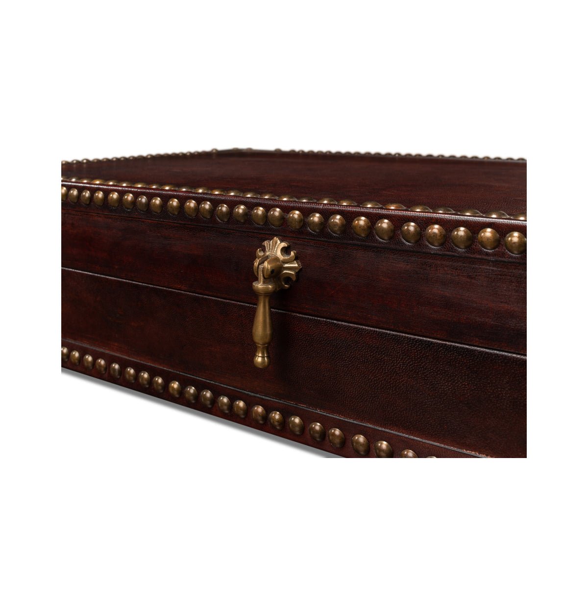 Campaign Style Leather Box - English Georgian America