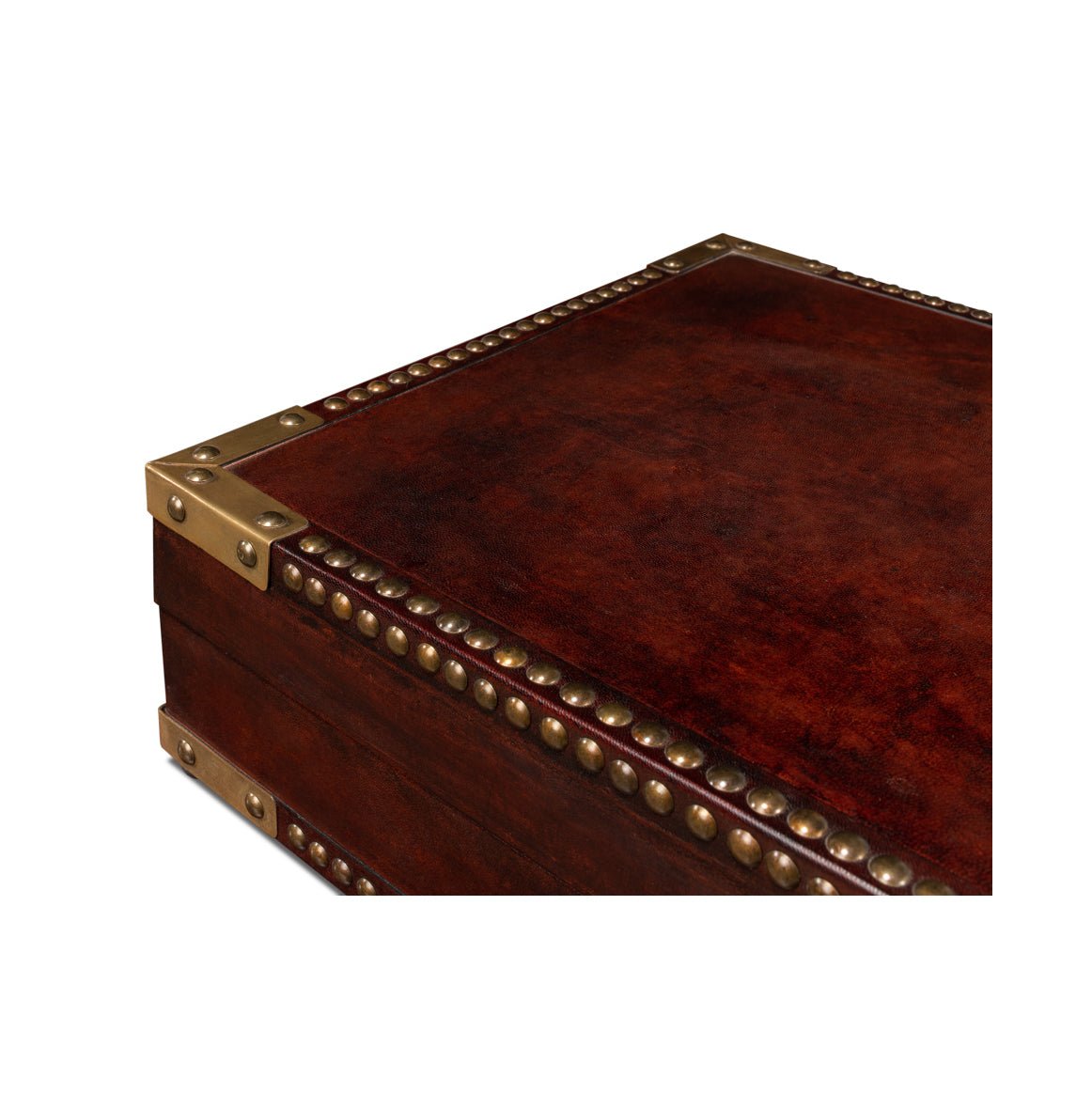 Campaign Style Leather Box - English Georgian America
