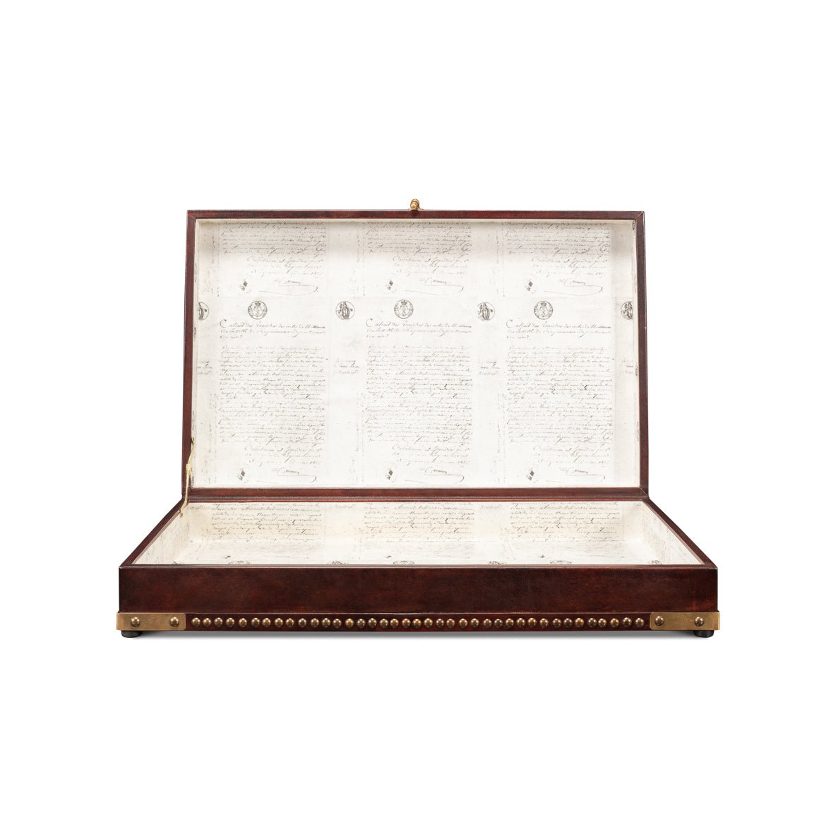 Campaign Style Leather Box - English Georgian America