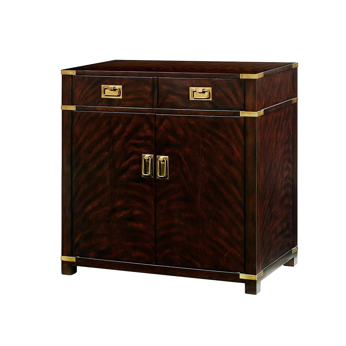Campaign Style Mahogany Cabinet - English Georgian America