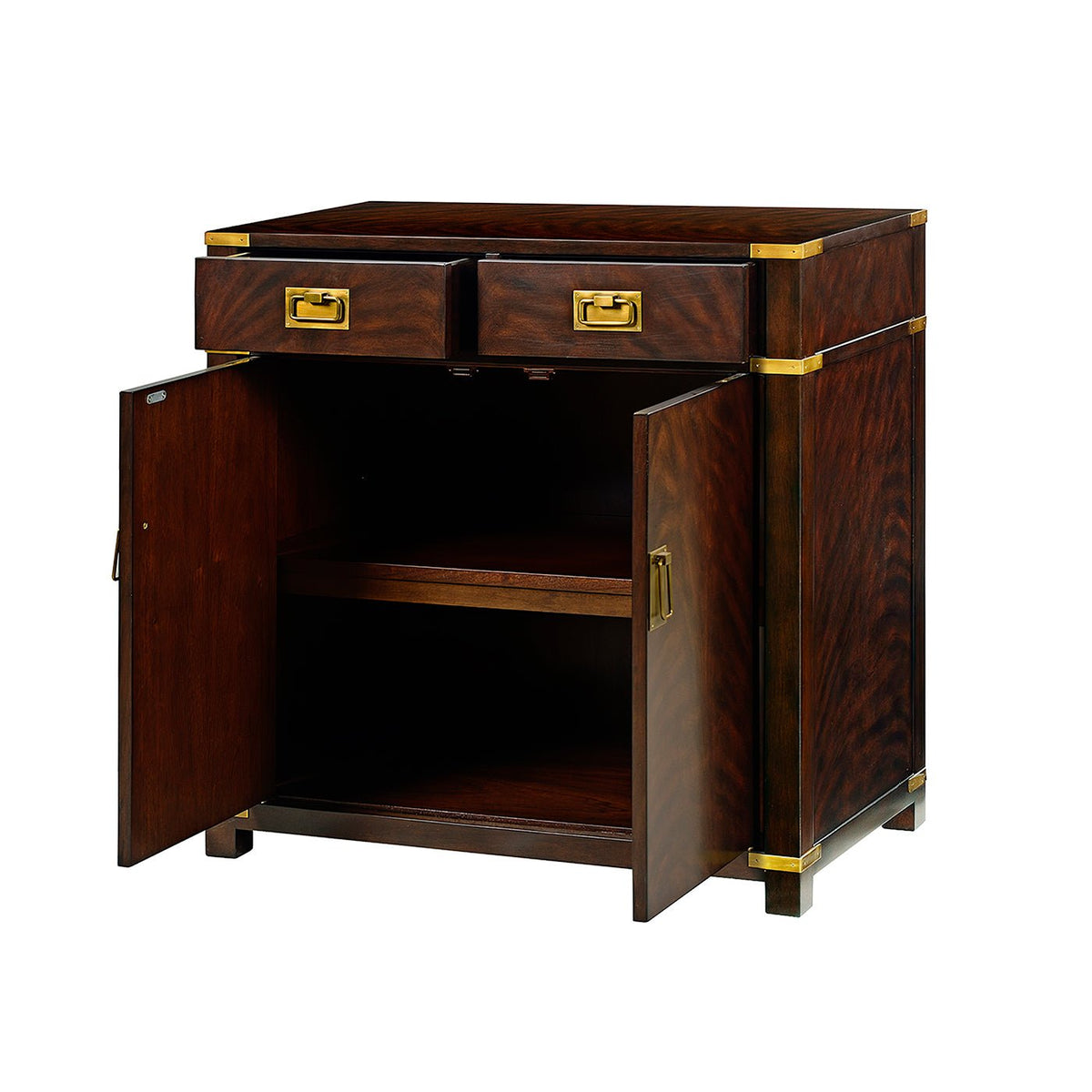 Campaign Style Mahogany Cabinet - English Georgian America