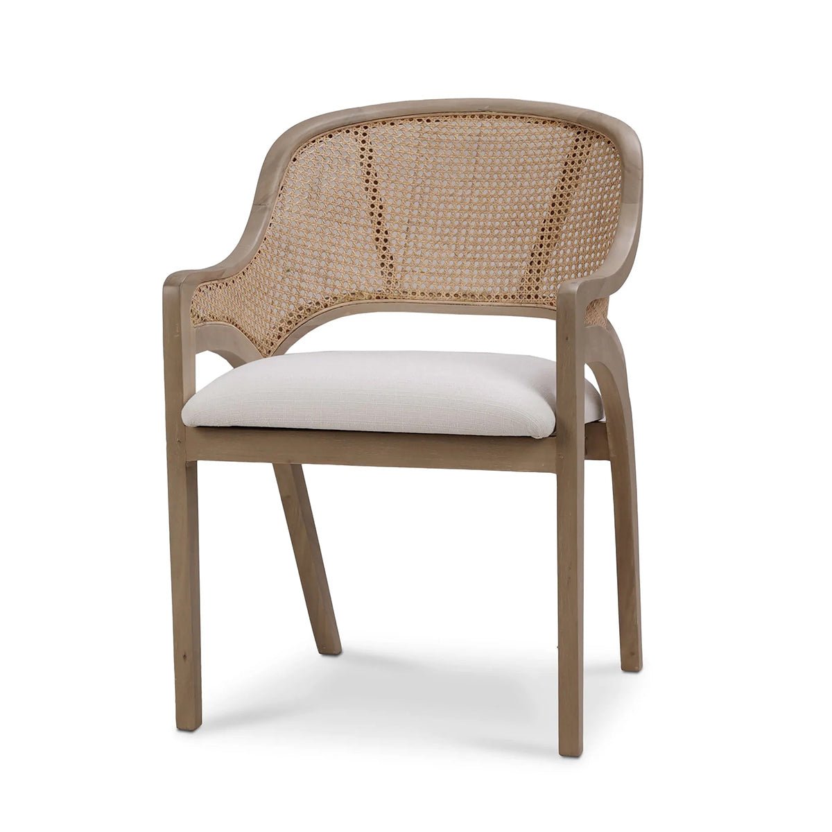 Caned Back Mid - Century Armchair - English Georgian America