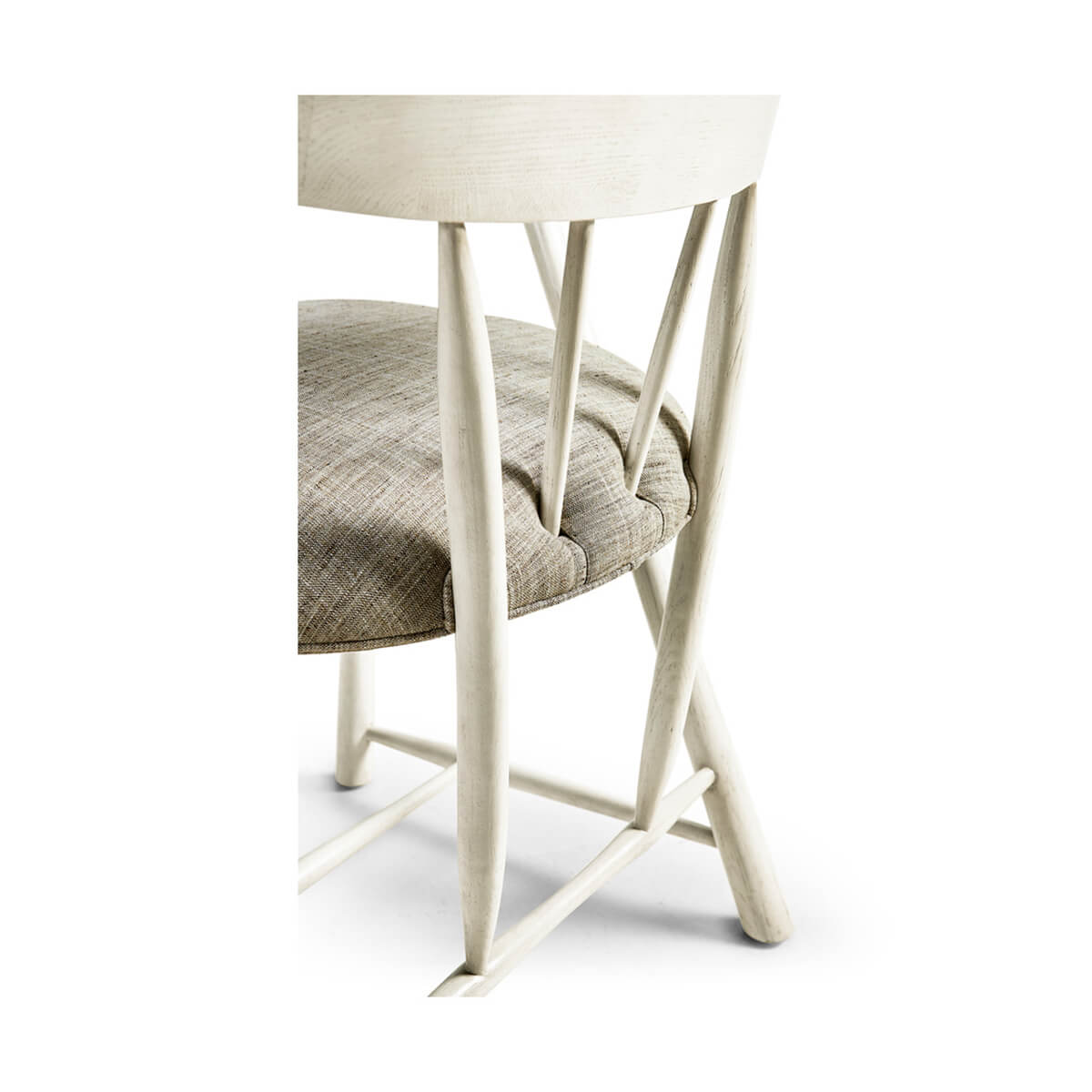 Captain&#39;s Armchair - Zinc White - English Georgian America