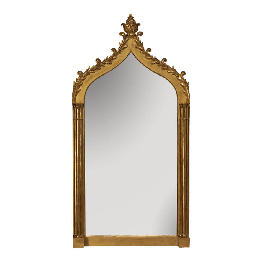 Vintage brass gothic deals mirror!