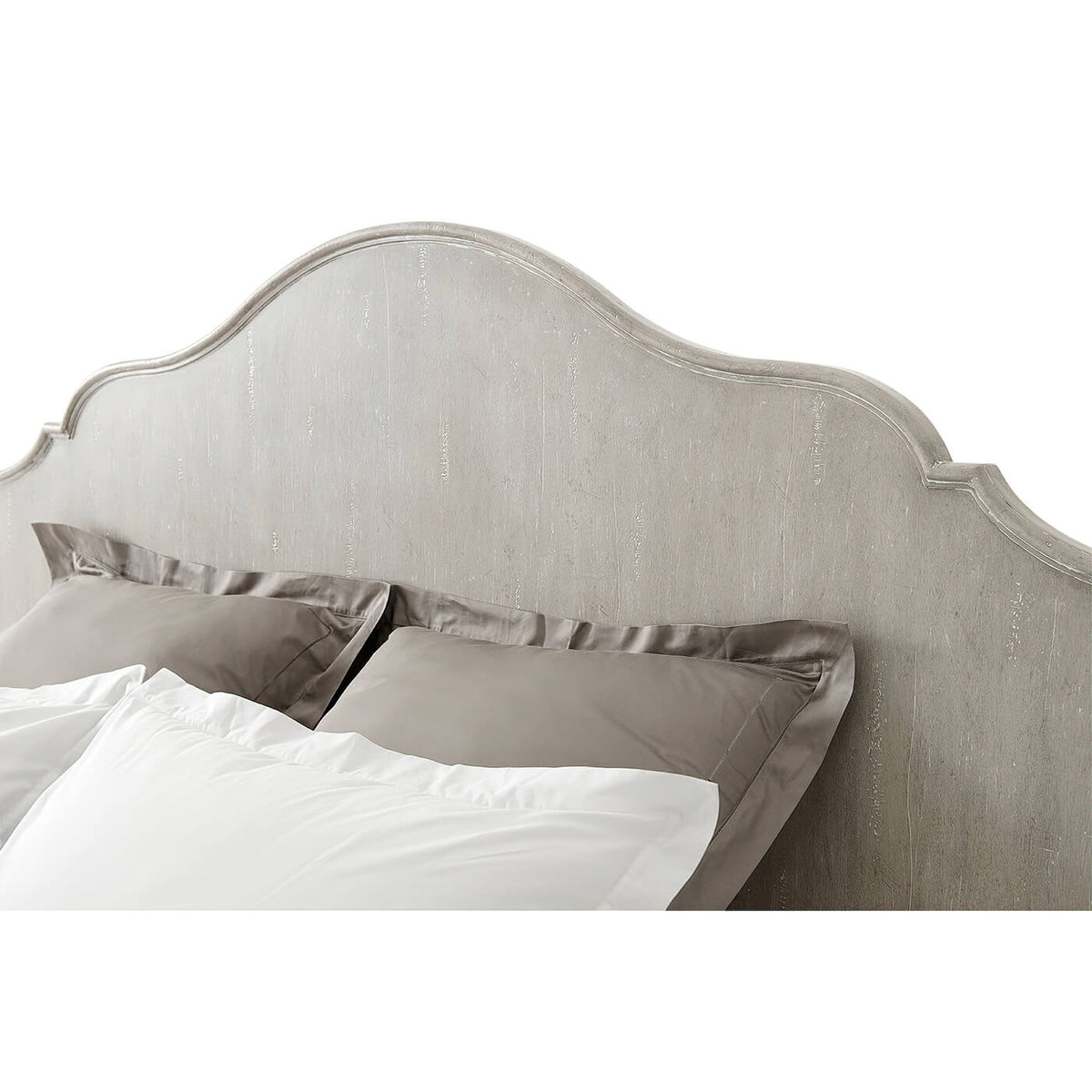 Carved &#39;Limestone&#39; Painted Four Poster King Size Bed - English Georgian America