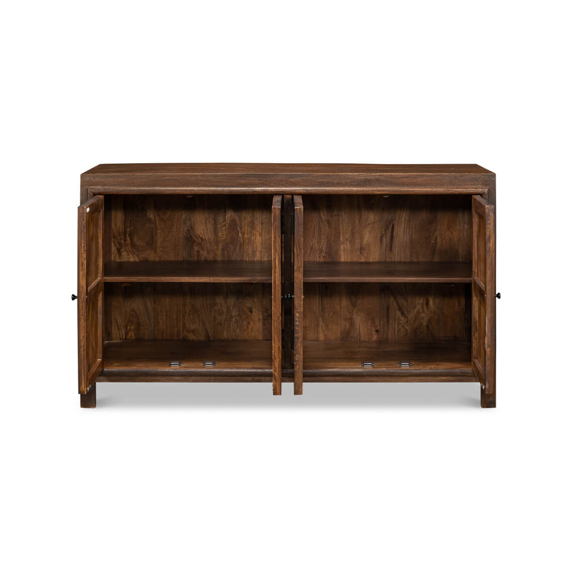 Chainmail Pattern Carved Sideboard - English Georgian America