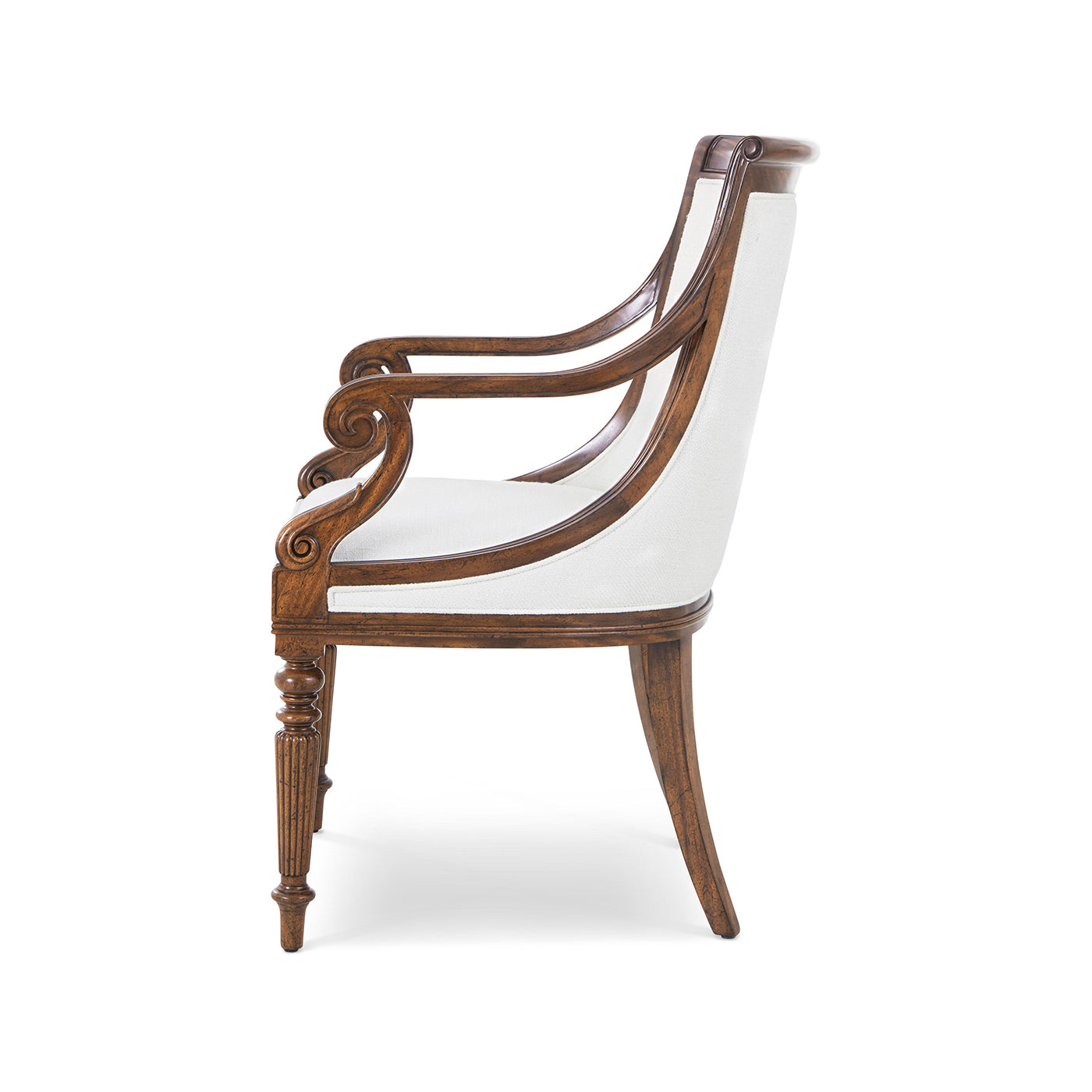 Regency Mahogany Dining Armchair - English Georgian America