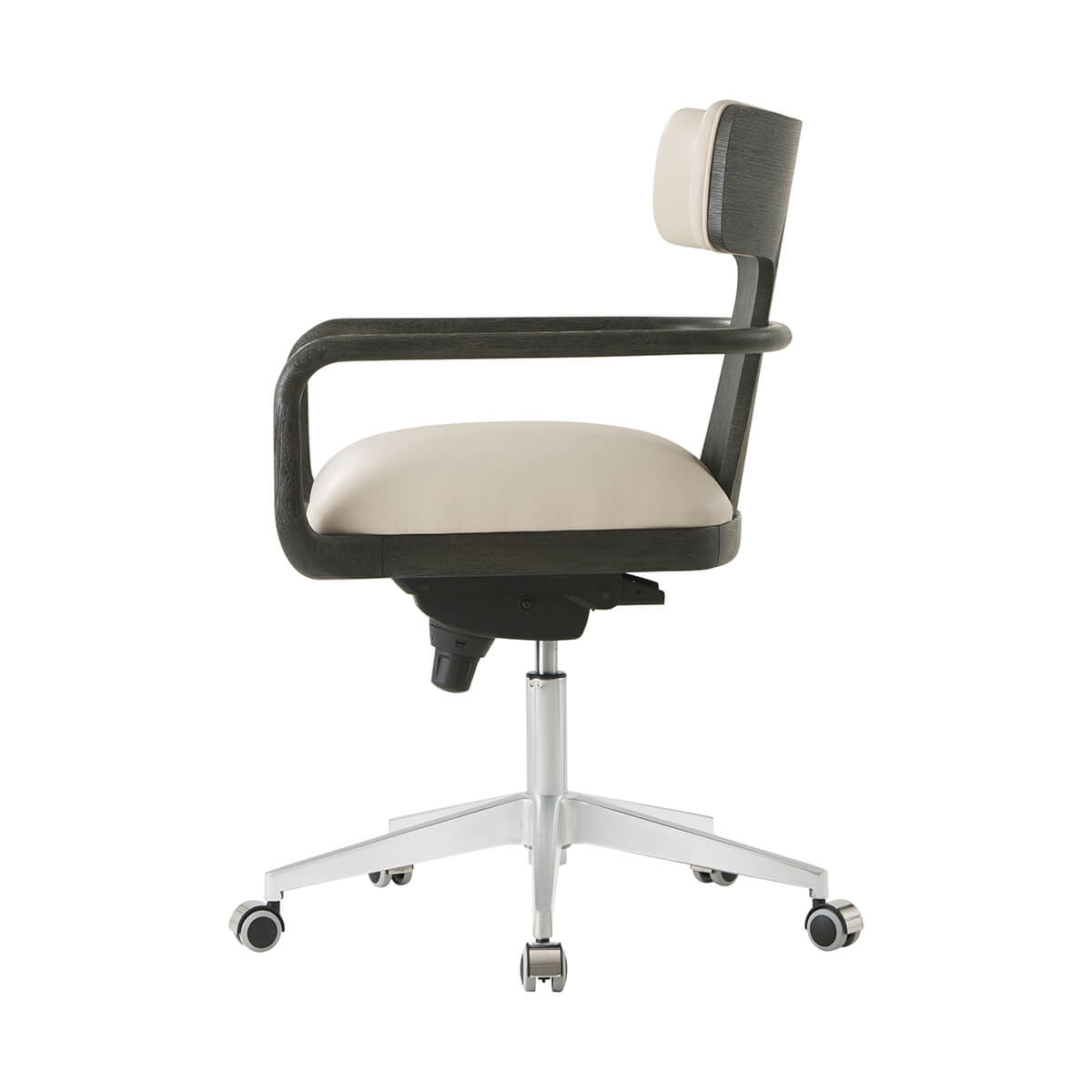 Charcoal Finish Organic Modern Desk Chair - English Georgian America