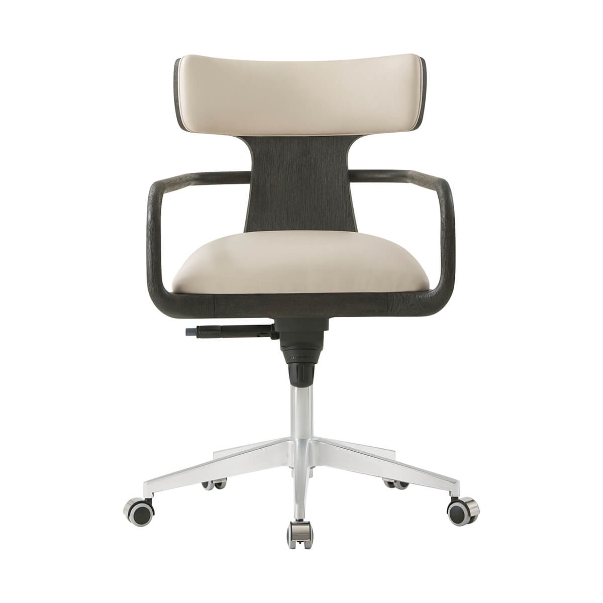 Charcoal Finish Organic Modern Desk Chair - English Georgian America