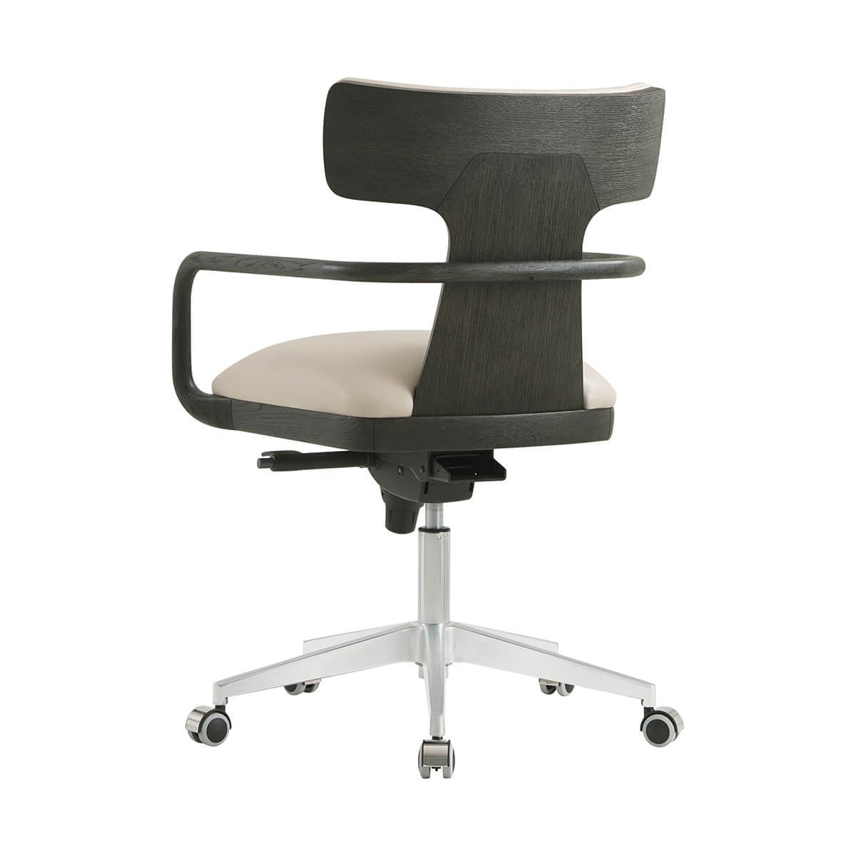 Charcoal Finish Organic Modern Desk Chair - English Georgian America