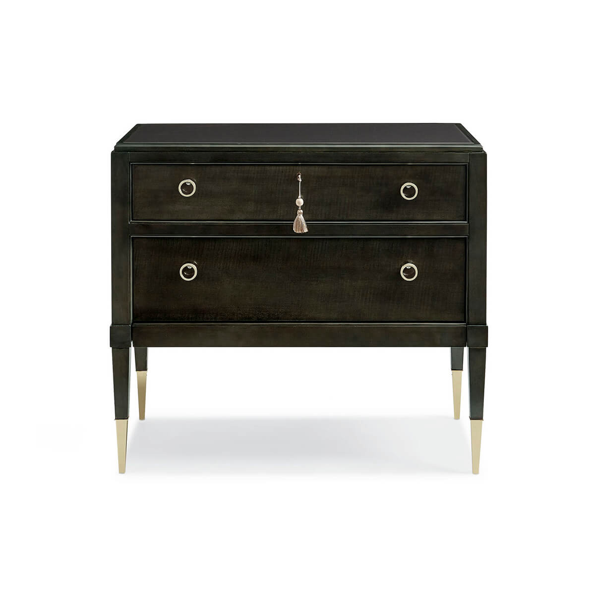 Charcoal Mid Century Nightstand - English Georgian America