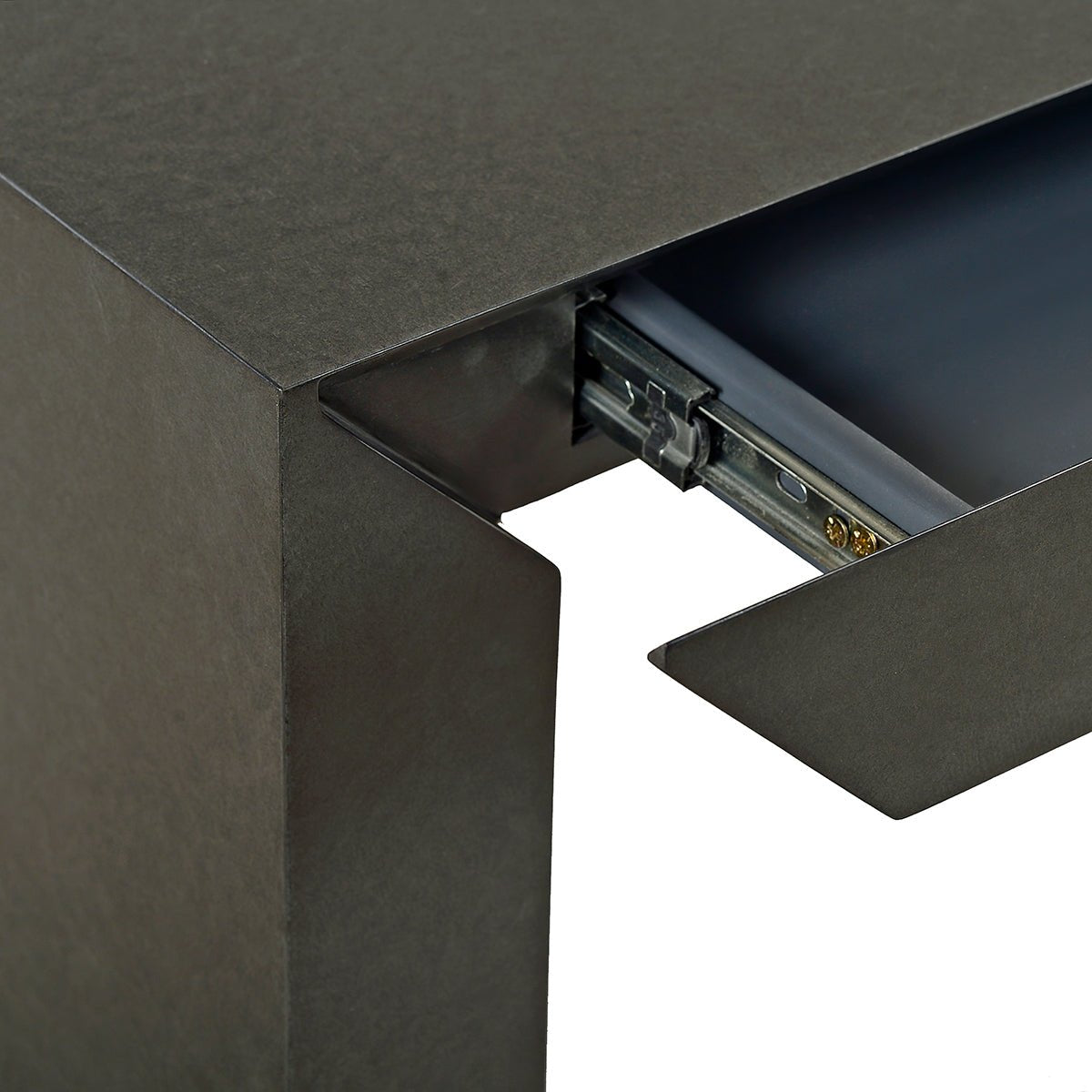 Charcoal Modern Waterfall Desk - English Georgian America