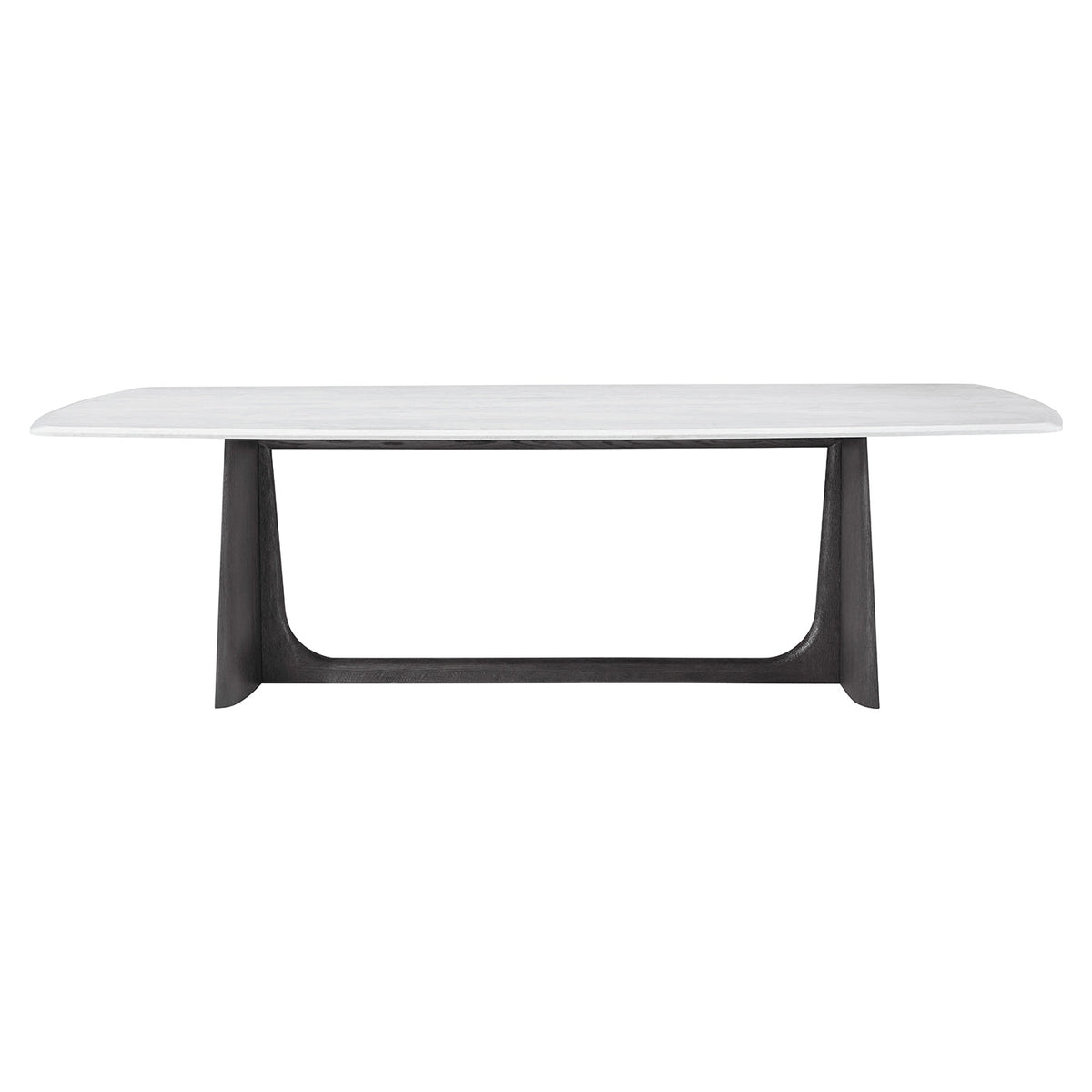 Charcoal Oak Modern Quartz Top Dining Table - English Georgian America