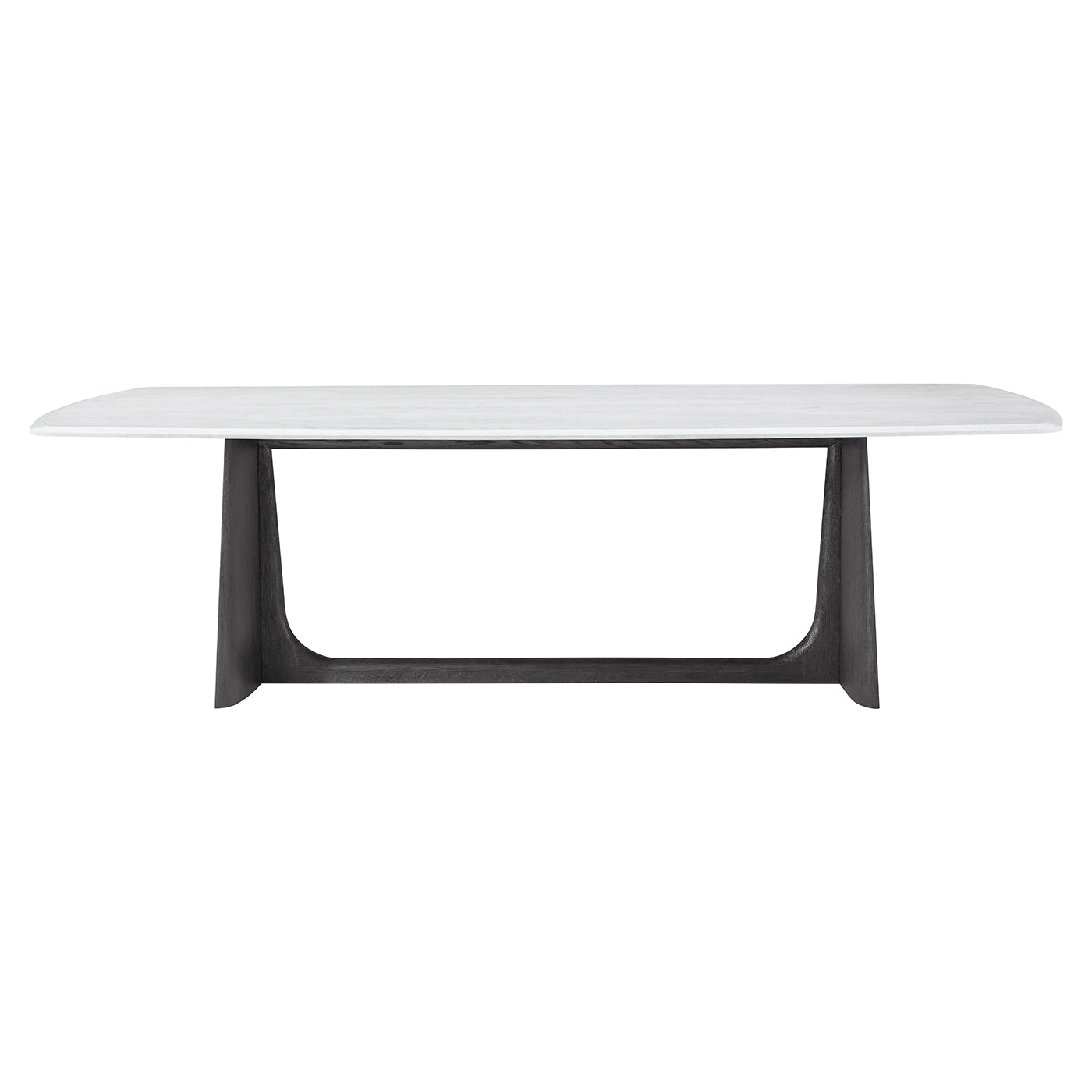 Charcoal Oak Modern Quartz Top Dining Table - English Georgian America