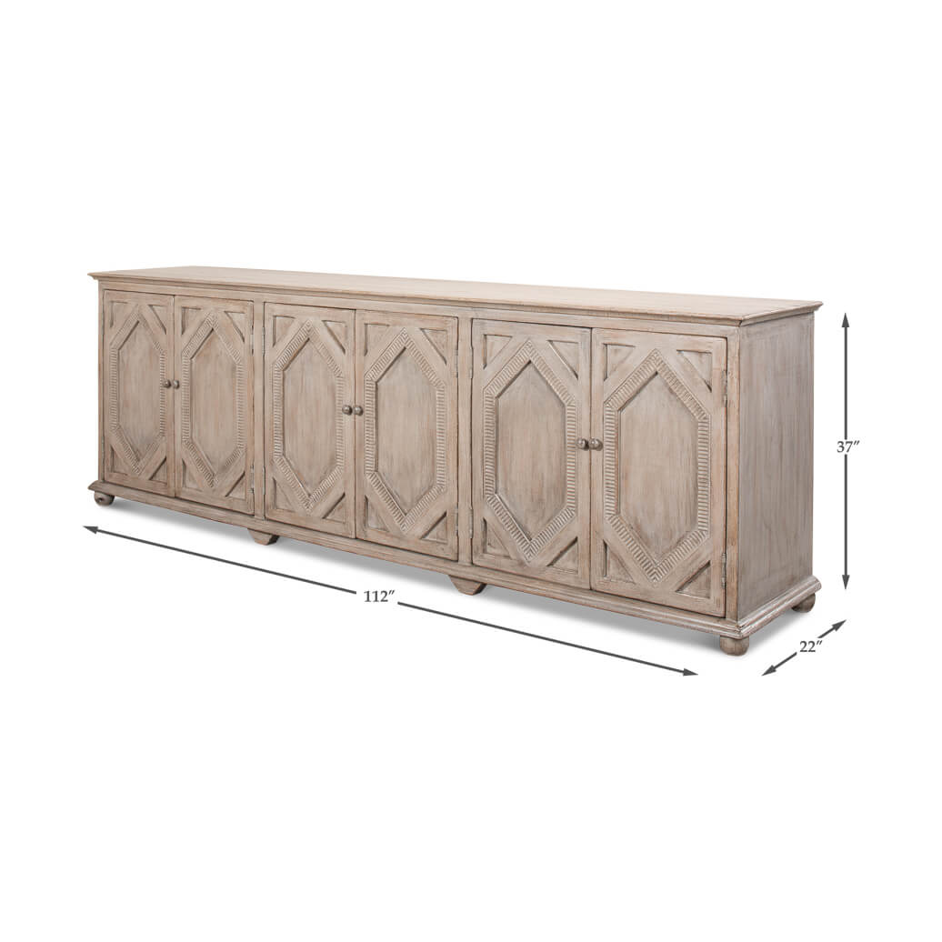 Chateau French Grey Sideboard - English Georgian America
