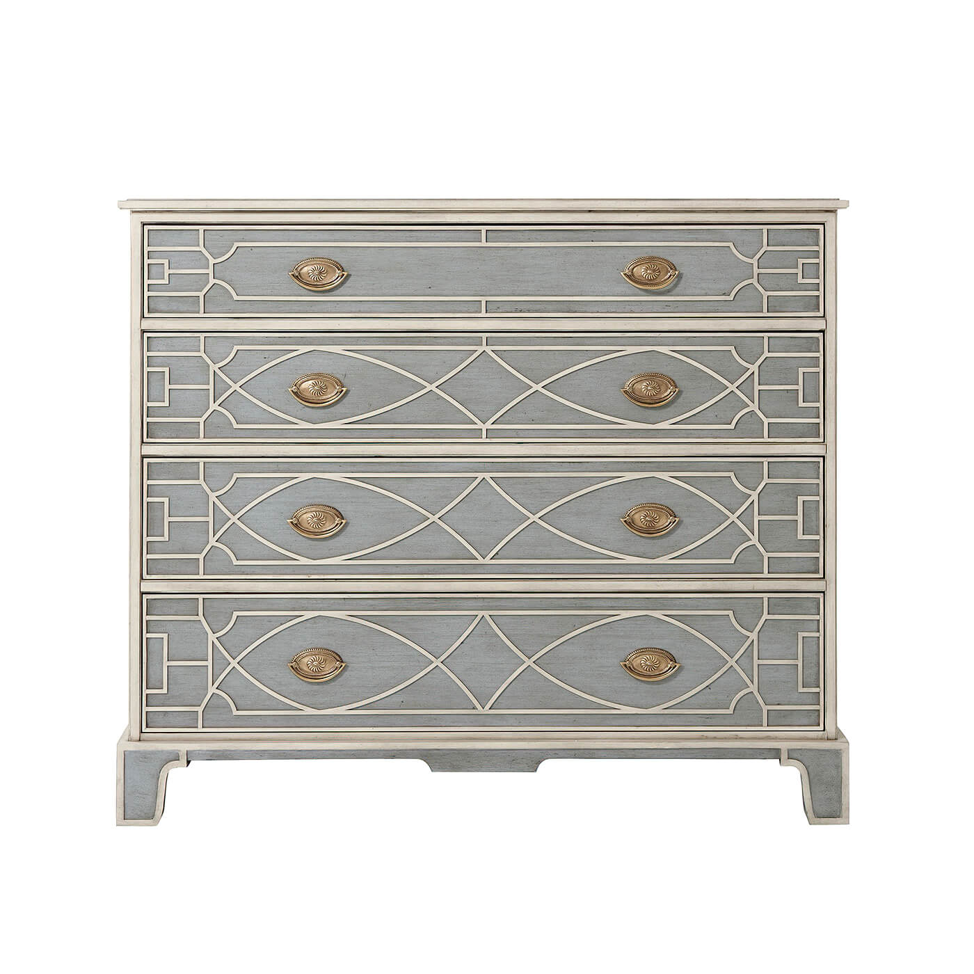 Chinese Chippendale Painted Chest - English Georgian America