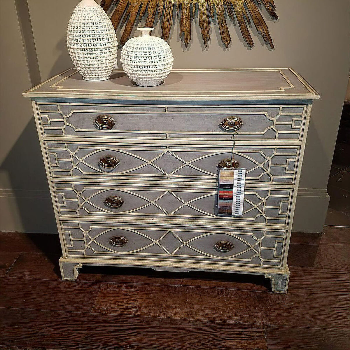Chinese Chippendale Painted Chest - English Georgian America