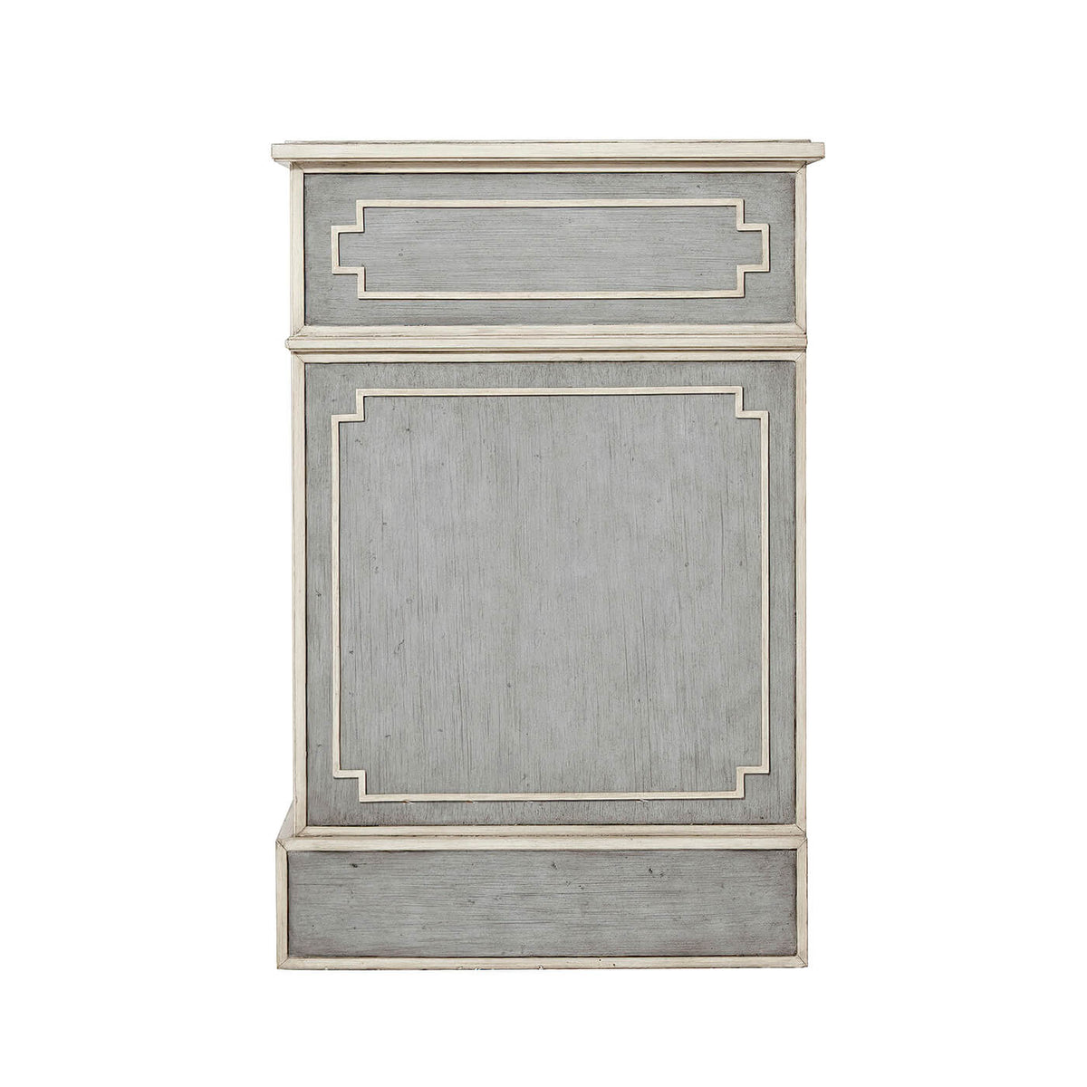 Chinese Chippendale Painted Nightstand - English Georgian America