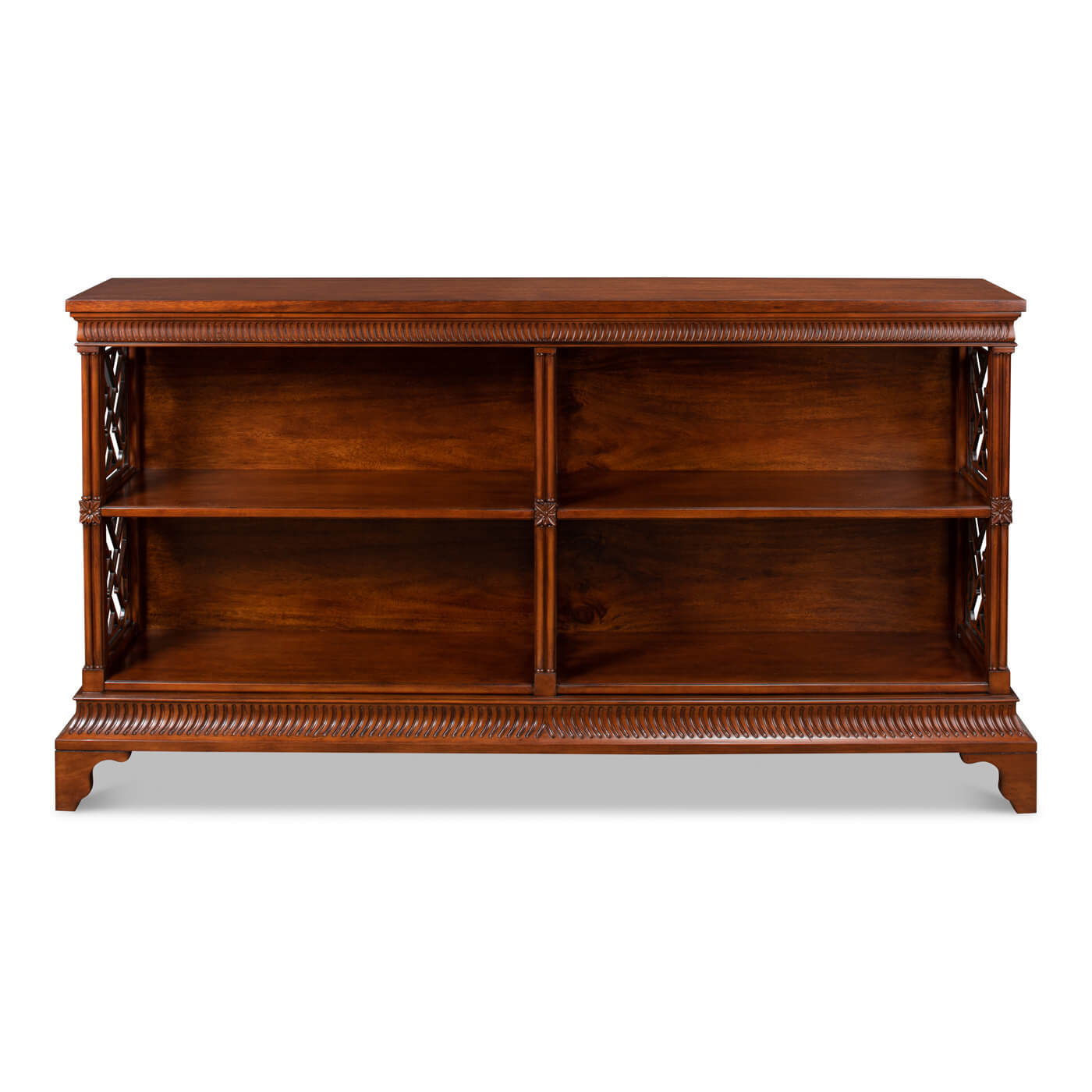 Chinese Chippendale Style Open Bookcase - English Georgian America