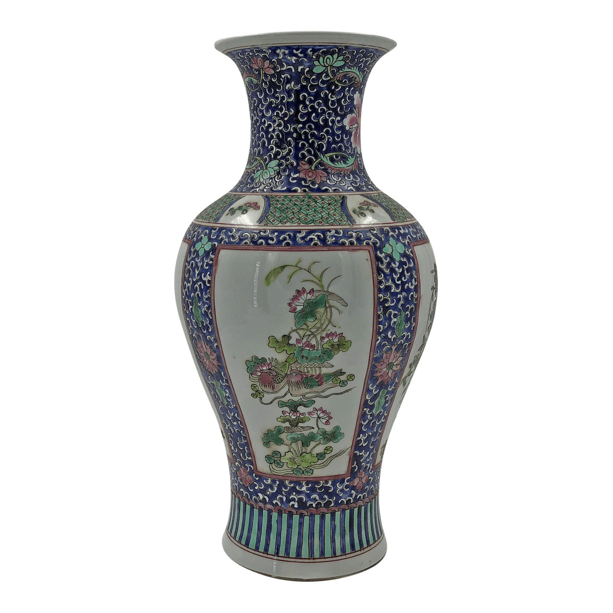 Chinese Export Baluster Panel Vase - English Georgian America