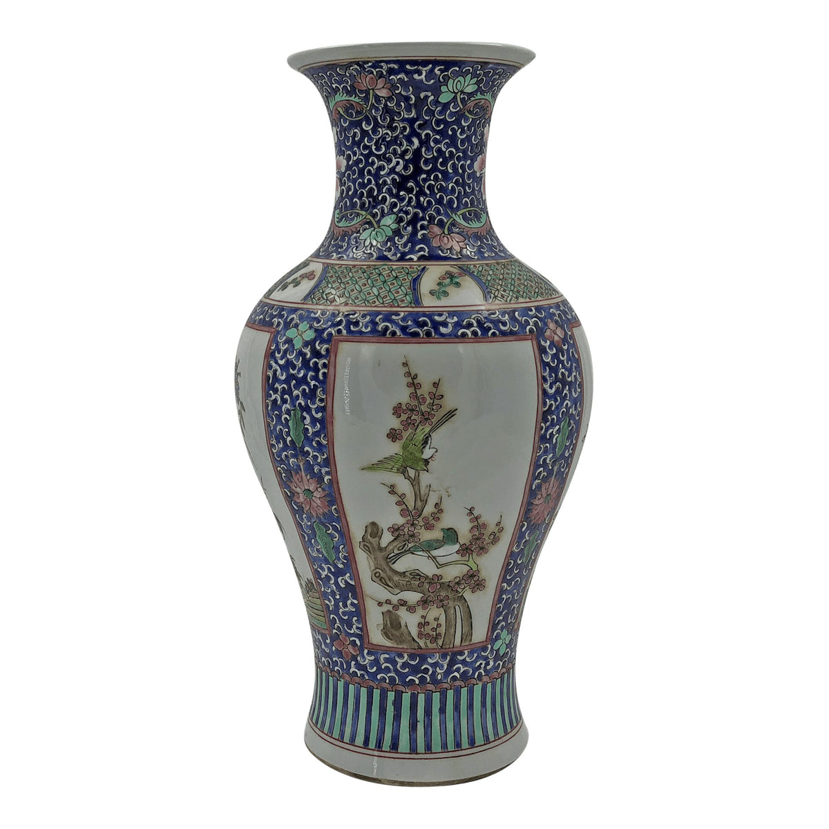 Chinese Export Baluster Panel Vase - English Georgian America