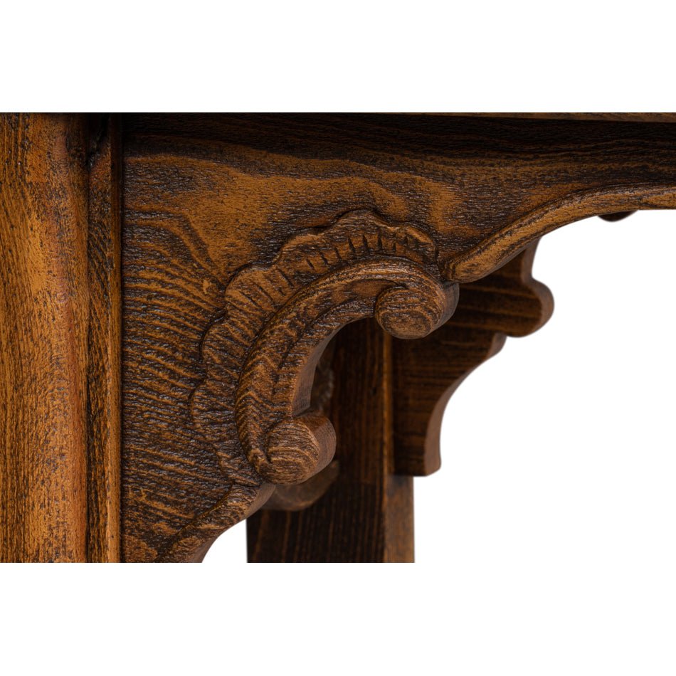 Chinese Ming Style Carved Console - English Georgian America