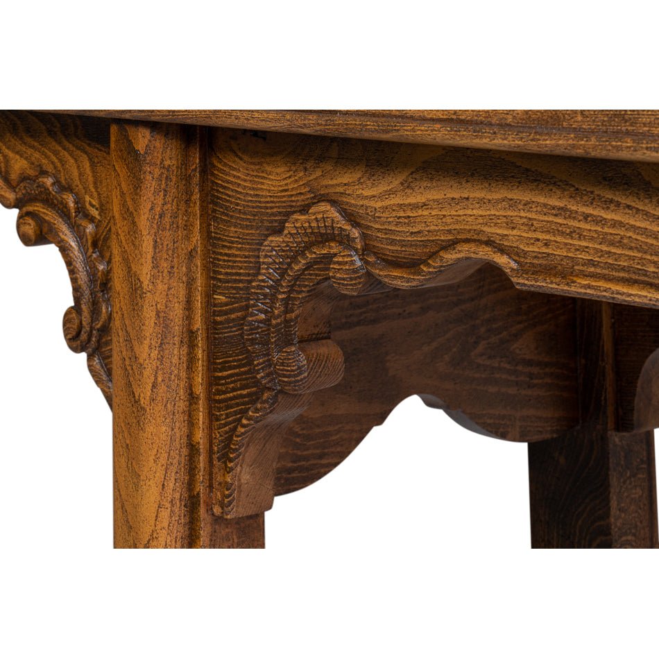 Chinese Ming Style Carved Console - English Georgian America