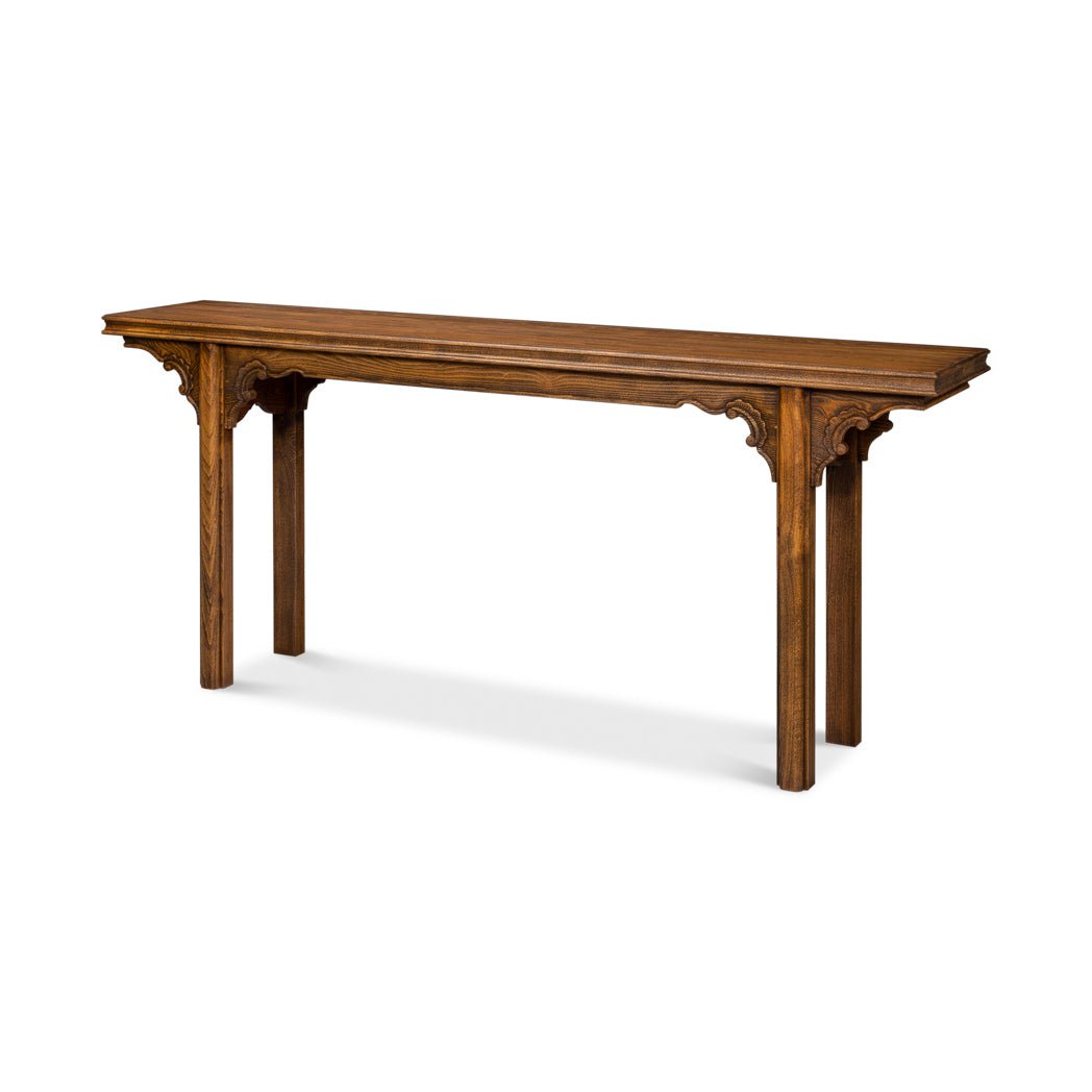 Chinese Ming Style Carved Console - English Georgian America
