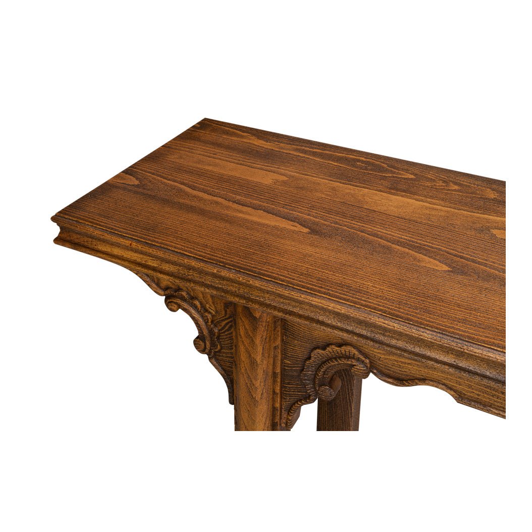 Chinese Ming Style Carved Console - English Georgian America