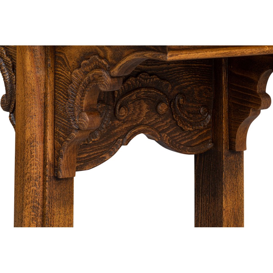 Chinese Ming Style Carved Console - English Georgian America